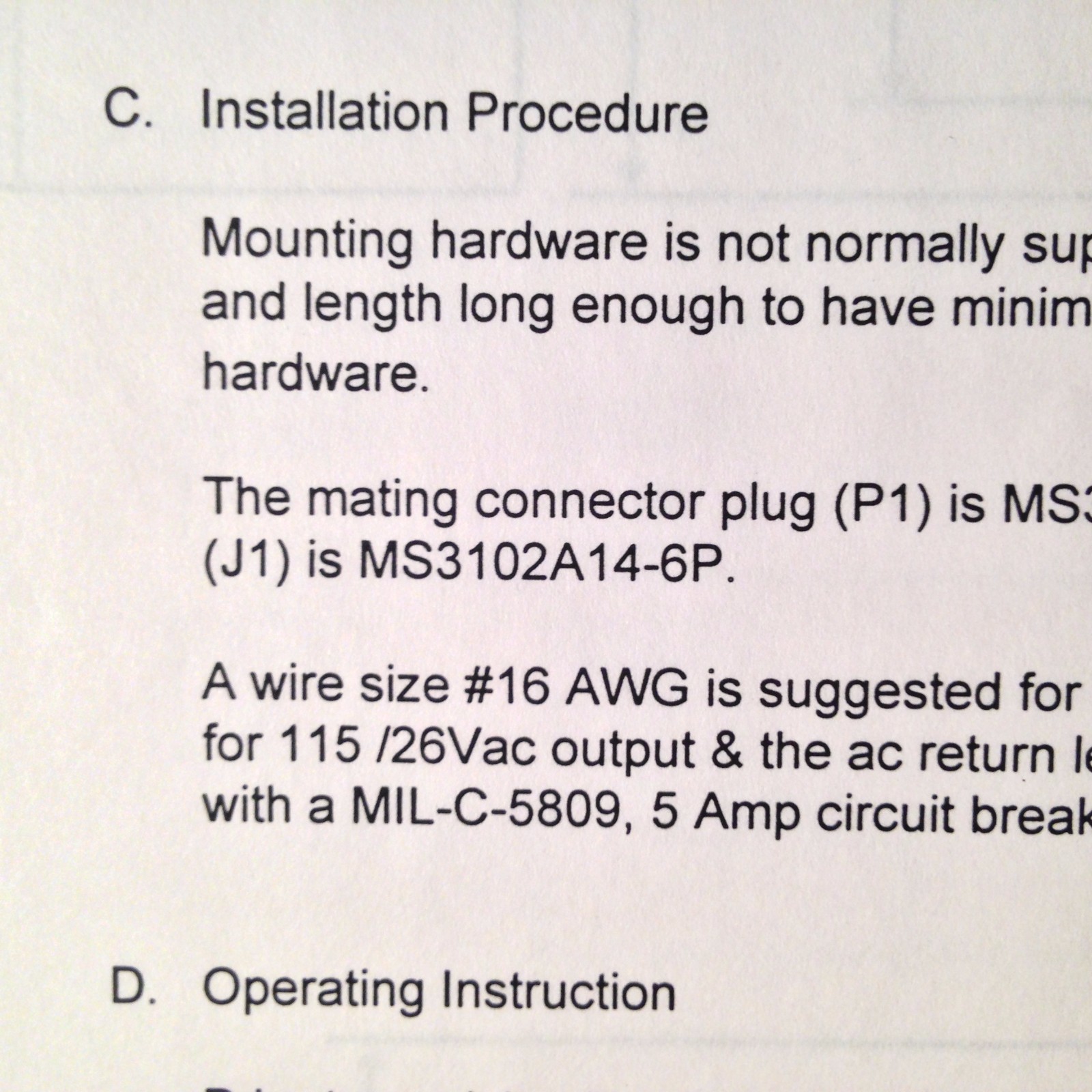 KGS Electronics SPC-5 ( ) Inverter Install Manual