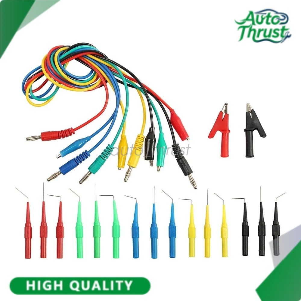 22Pcs Back Probe Kit Multimeter Test Leads Tool Identified Probe For Automotive#