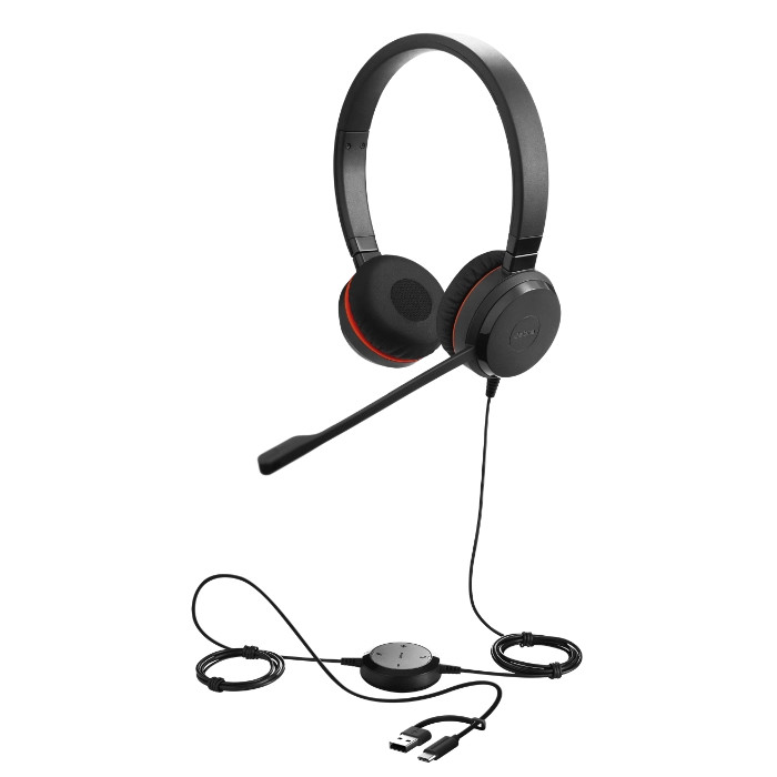 Jabra Evolve 30 II Stereo USB-A MS Teams Skype Headset (HSC060 / ENC060) New
