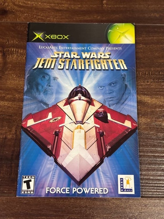 Star Wars Jedi Starfighter XBOX Instruction Manual Only