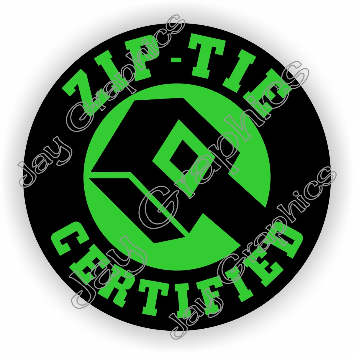 Funny ZIP TIE Certified Hard Hat Sticker ~ Welding Helmet Motorcycle Zip Ties