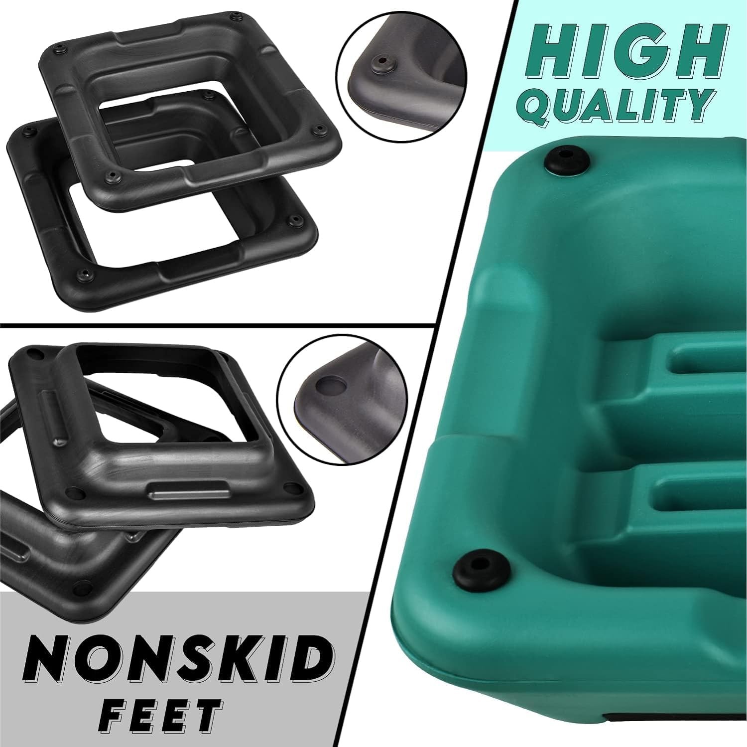 High Arobic Step Platform & Stackable Risers Adjustable 4"/6"/8"/10"/12" Height