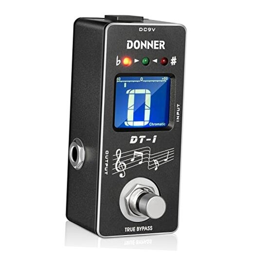 Donner Tuner Pedal, Dt-1 Chromatic Guitar Tuner Pedal with Pitch Black Tuner