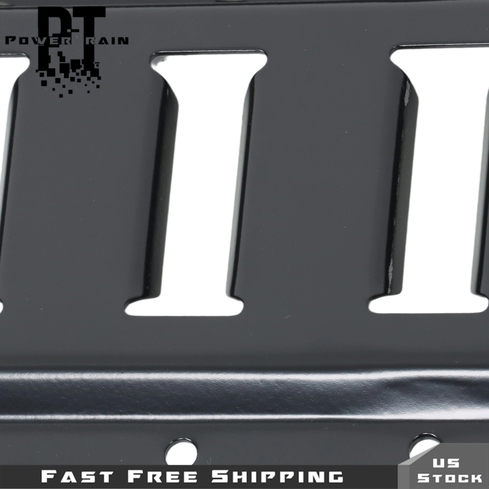 8 Pack 4' E Track Tie Down Rail Black For Garages Vans Powder-Coat