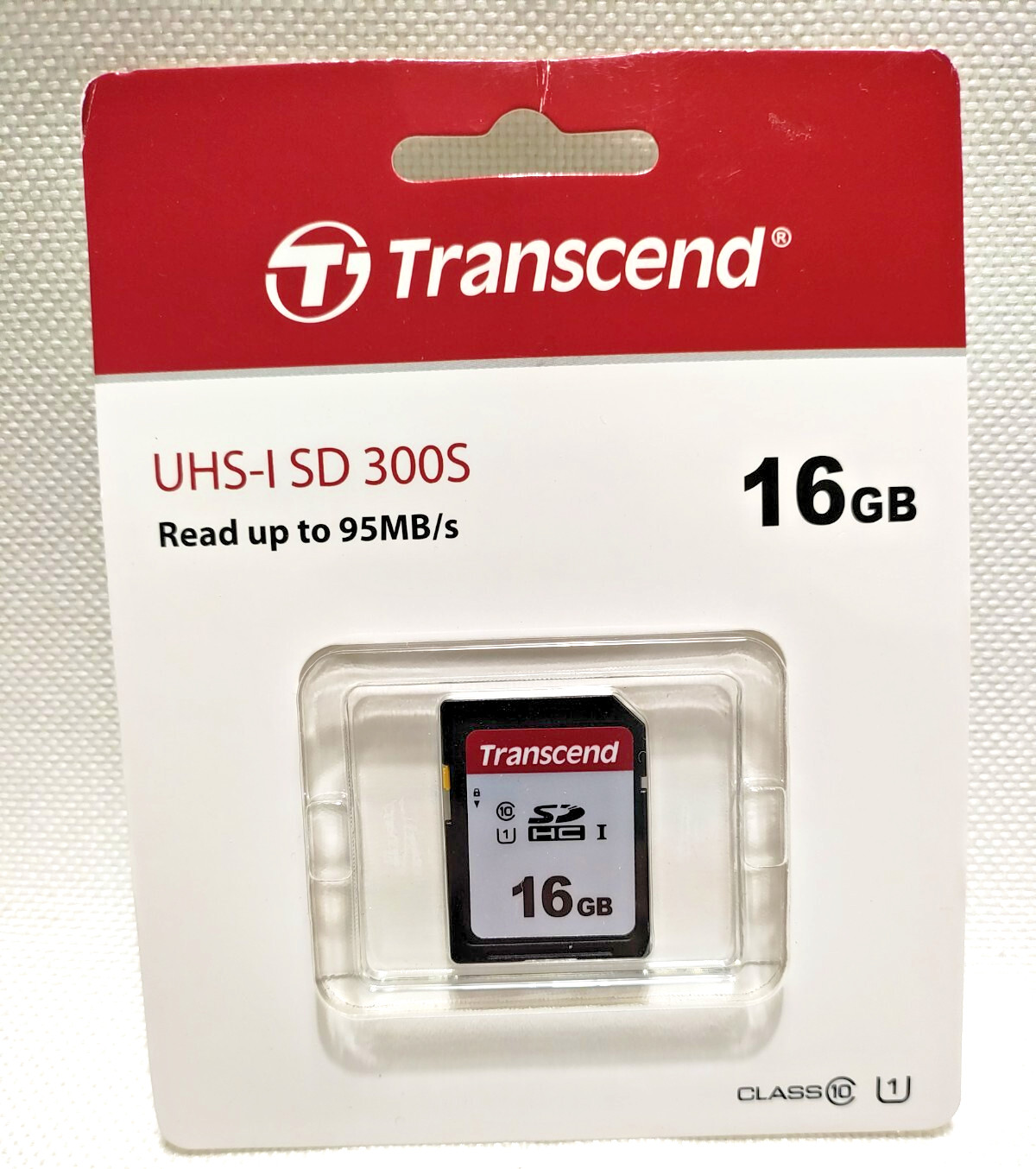 Transcend 16GB SD 300S SDHC UHS-1 Class 10 U1 Memory Card up to 95 MB/s SEALED