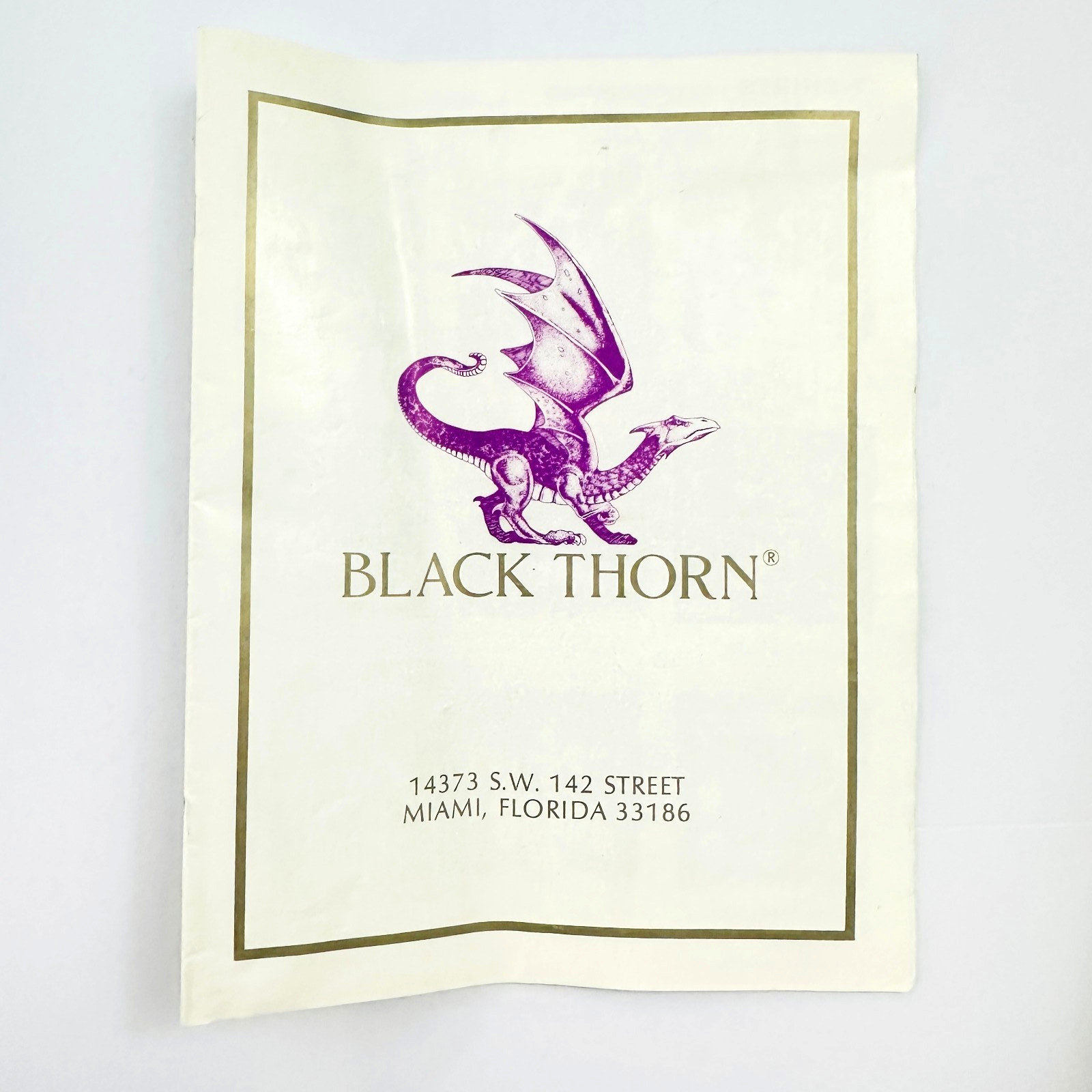 1987 Black Thorn Fantasy Collectibles Novelties Catalog blackthorn Miami FL