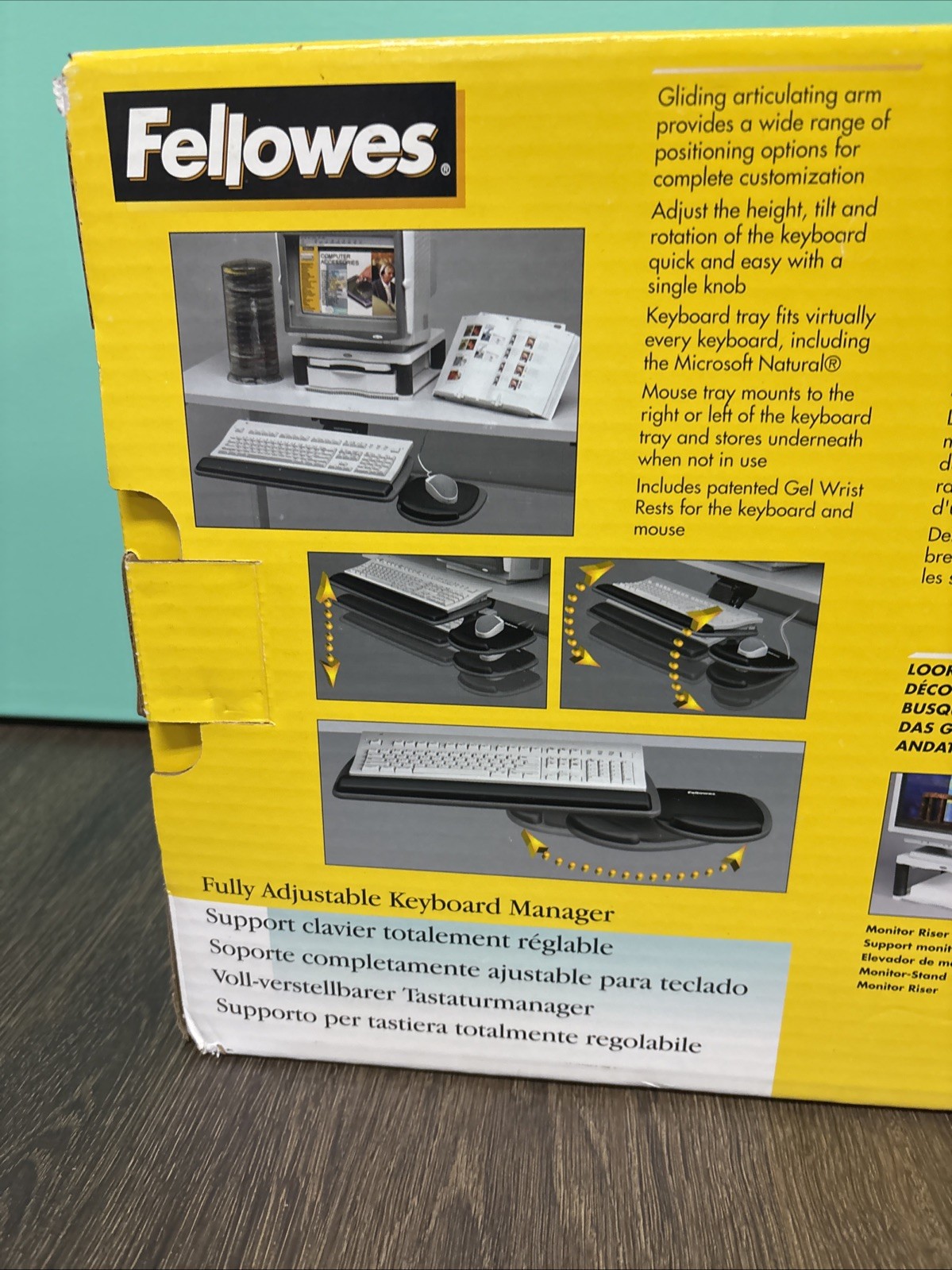 Fellowes, Fully Adjustable Keyboard Manger # 93841 NEW!