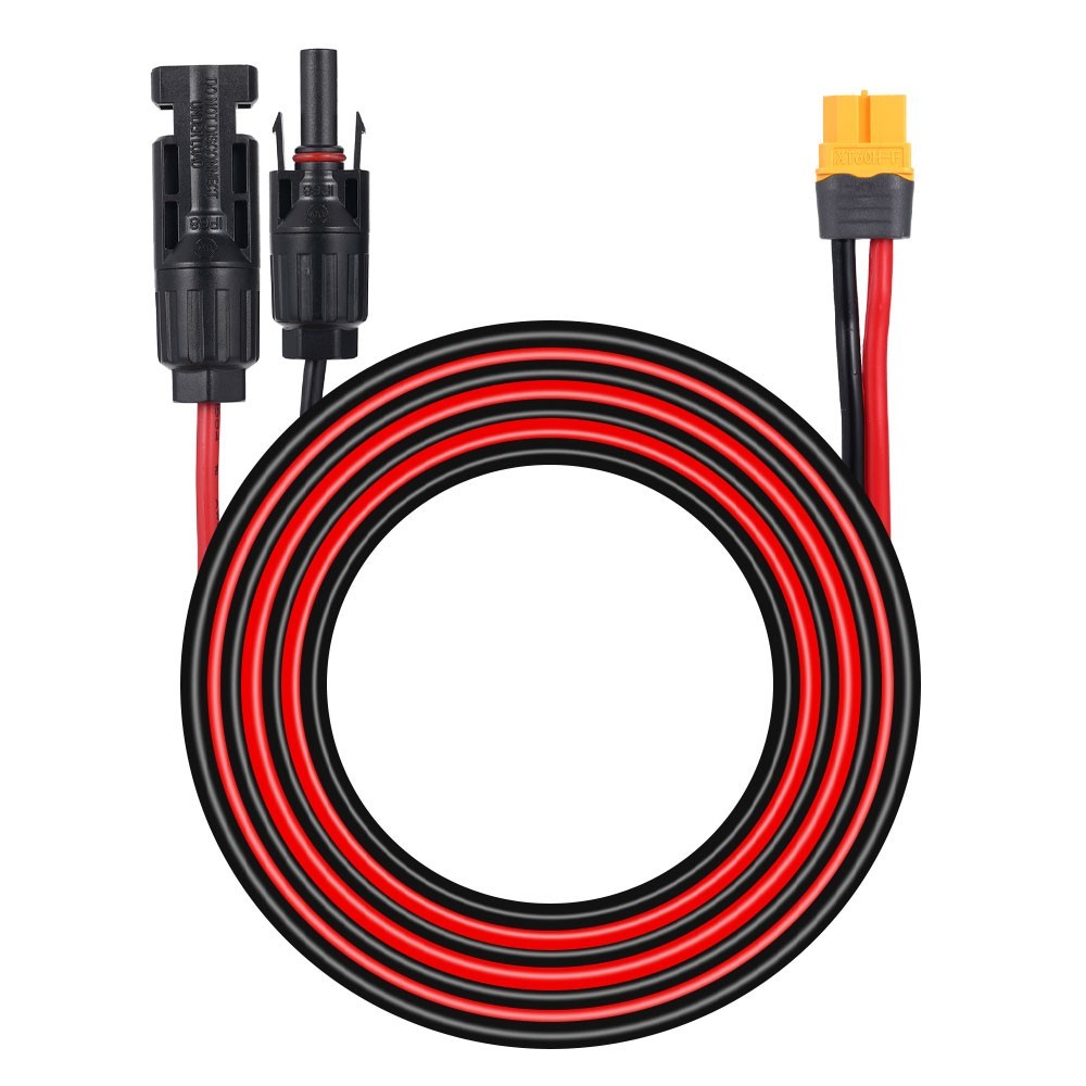 Extension Cable 12AWG solar panel wire red black cable 10ft/3m solar panel cord