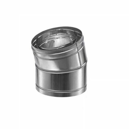 ISOKERN ECO-STEEL 15325-02 15 DEGREE STAINLES STEEL OFFSET CHIMNEY ELBOW #15A.04