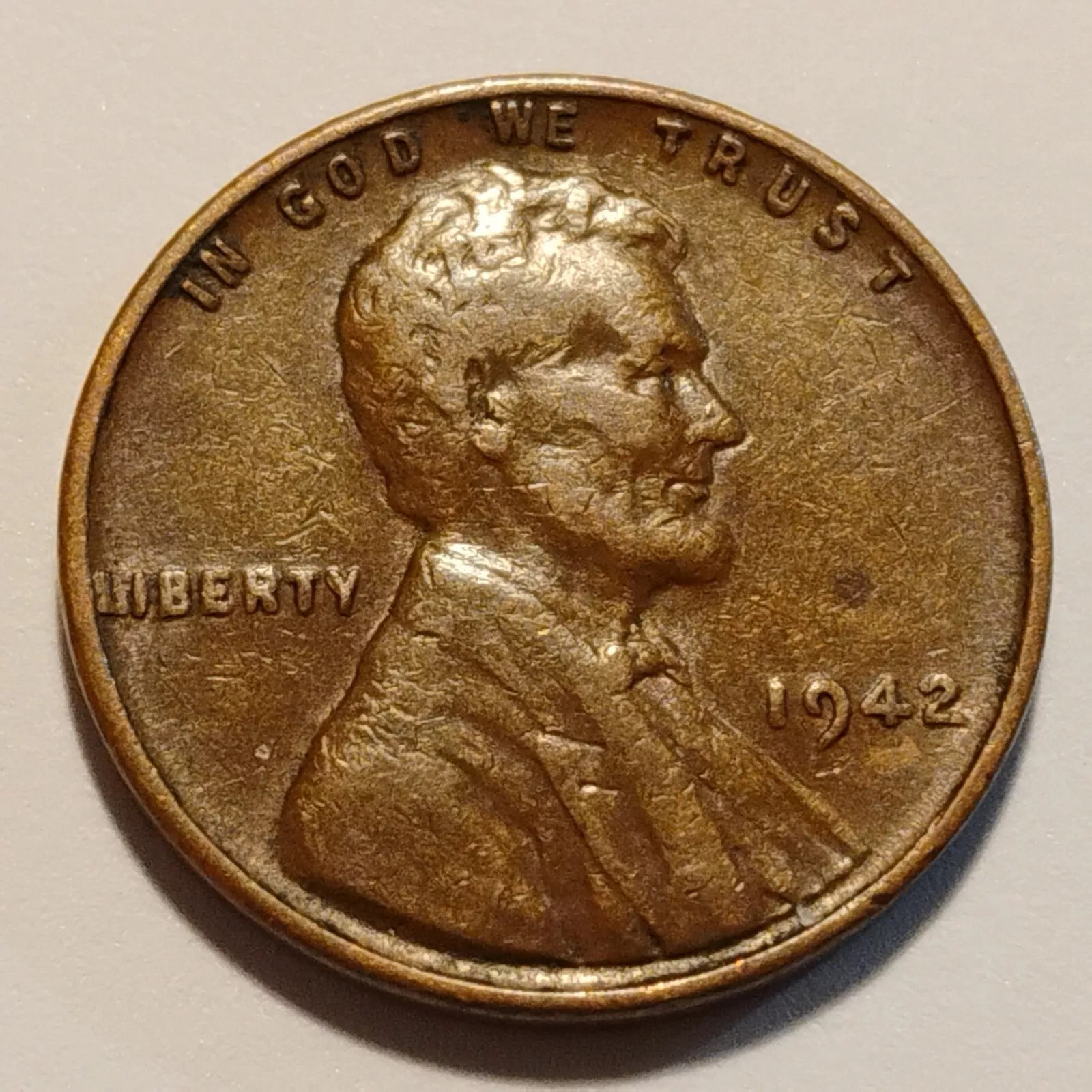 1942 P - BN - COPPER - 1 - 3.11 GRAMS