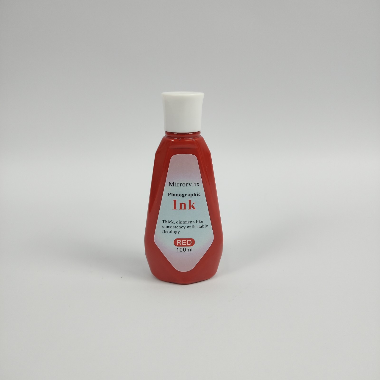 Mirrorvlix Red Planographic Ink 100ml, High Viscosity Offset Printing Ink