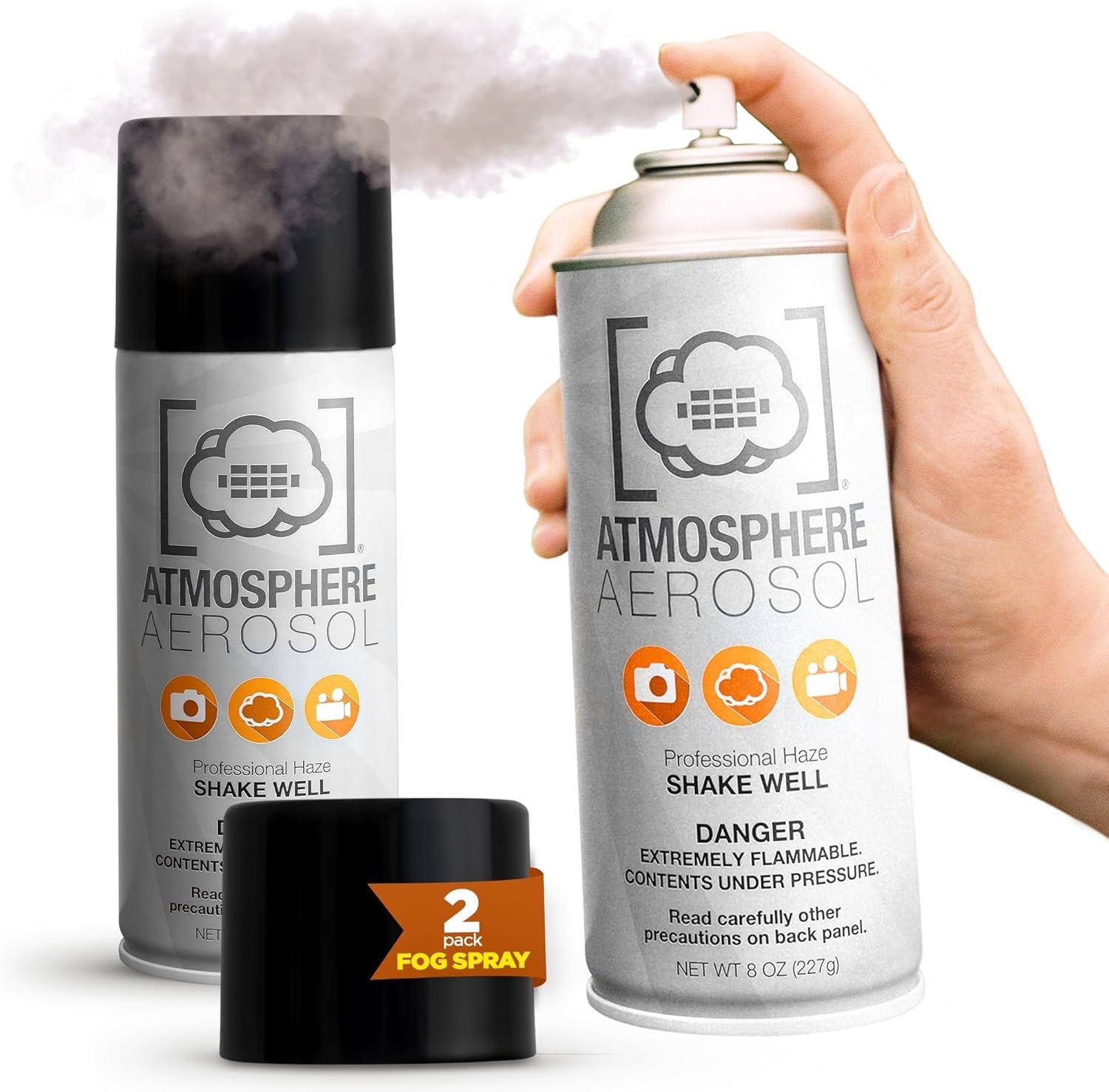 2 Pack Atmosphere Aerosol Haze/Fog Spray for Photography - Safe & Portable 2