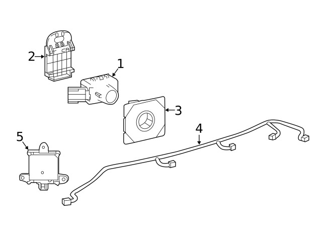 Genuine Lexus Blind Spot Detection System Warning Sensor 88162-0E061