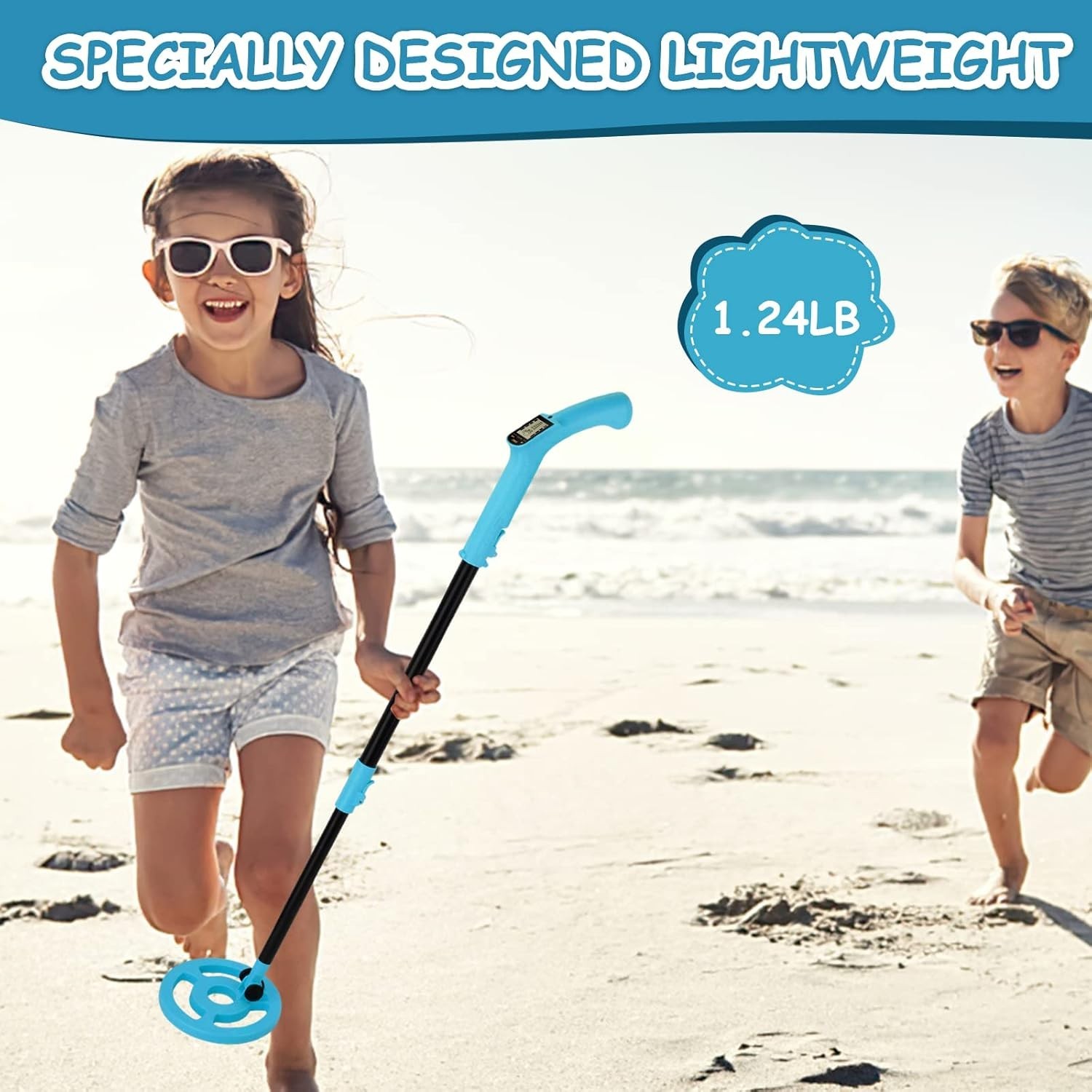 Adjustable Kids Metal Detector with Accessories