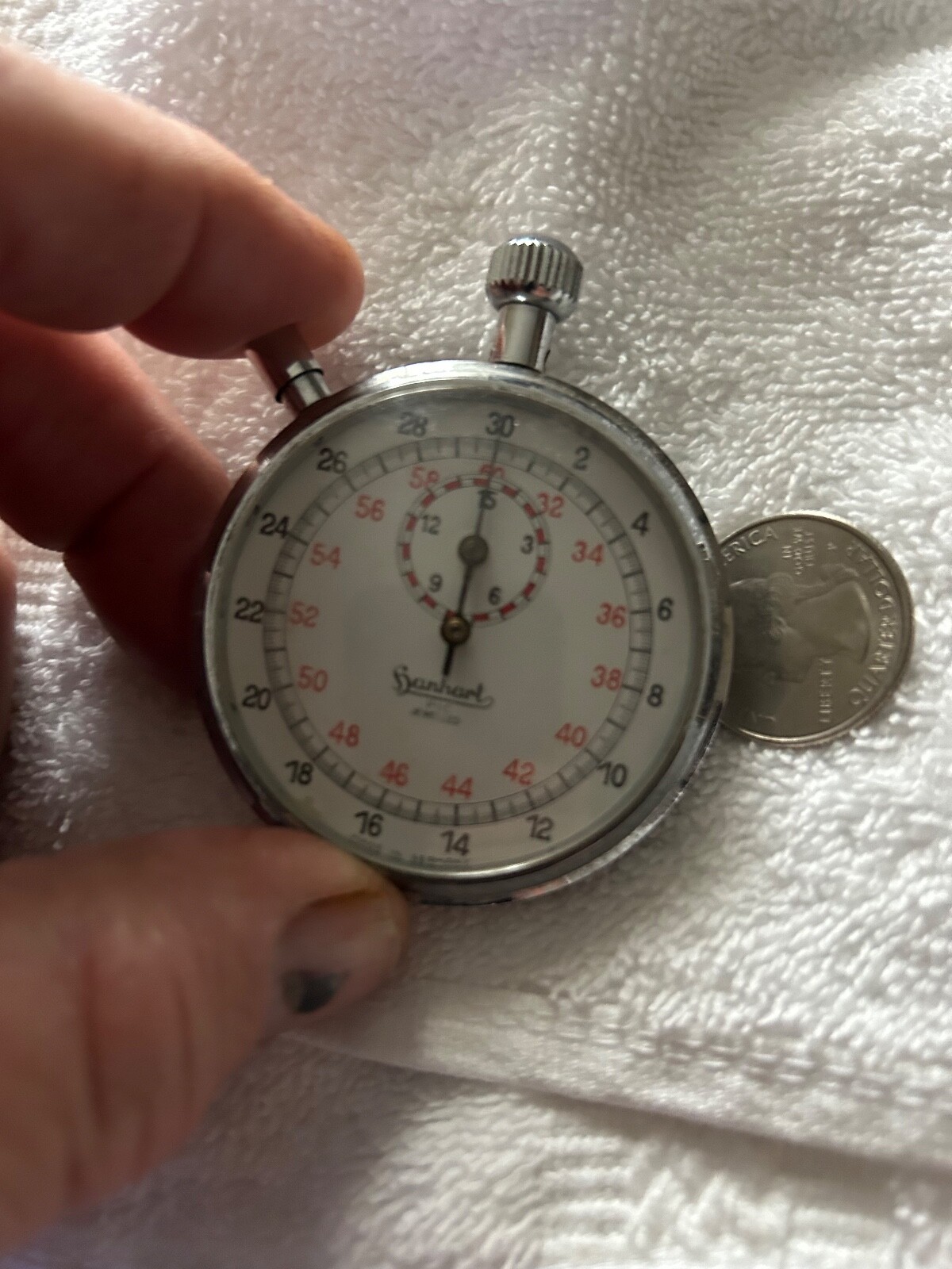 Vintage Hanhart Stop Watch Pic Jeweled