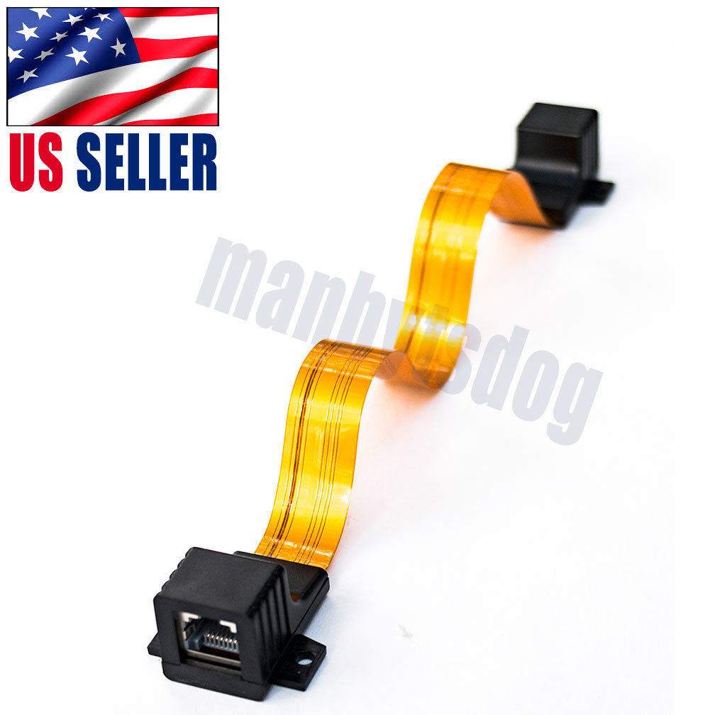 Premium Flat Cat5 Window & Doors Feed-Through cable OEM RJ45 US Seller Fast Ship