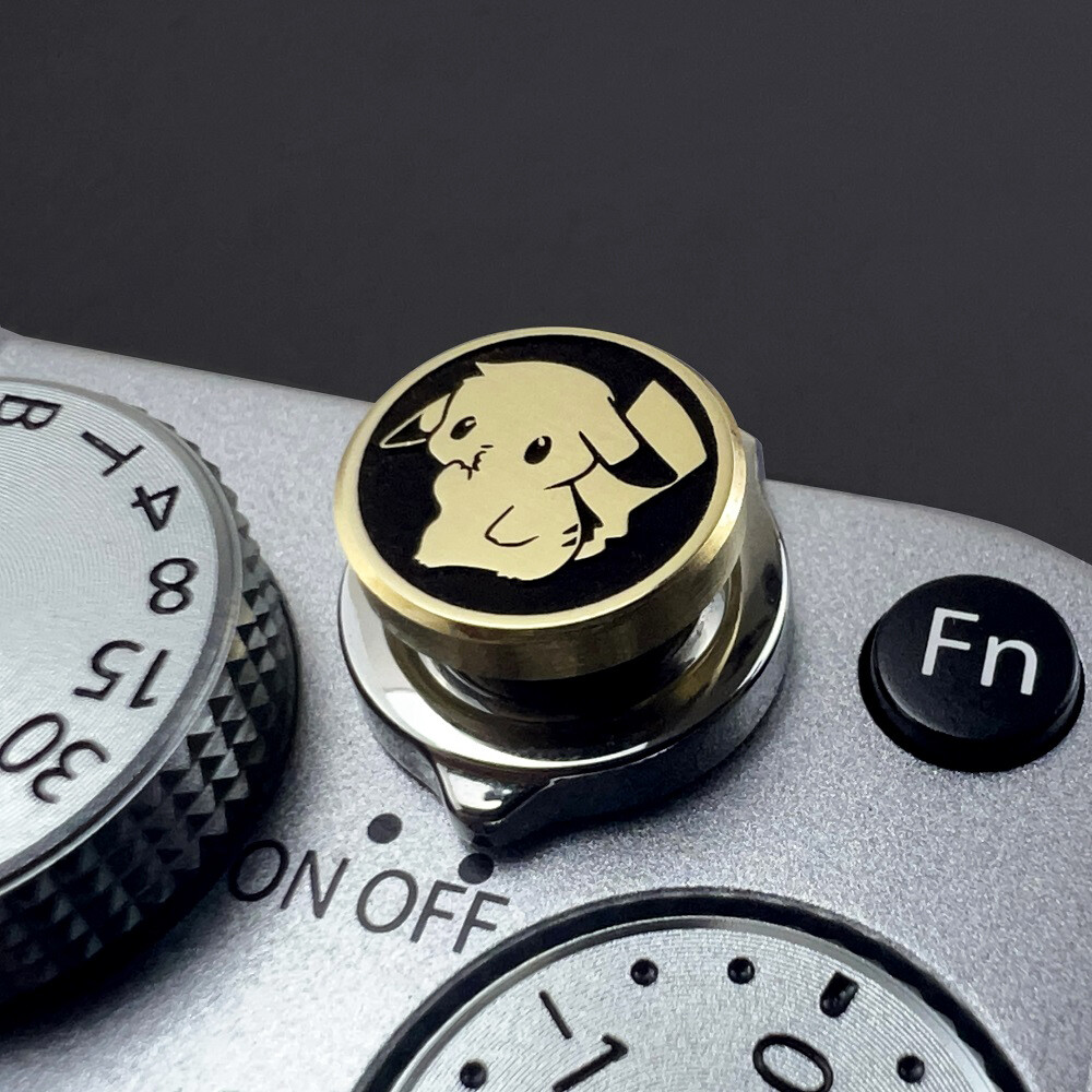 Shutter Button Shutter Release Button Pikachu brass Suitable for Nikon, Canon