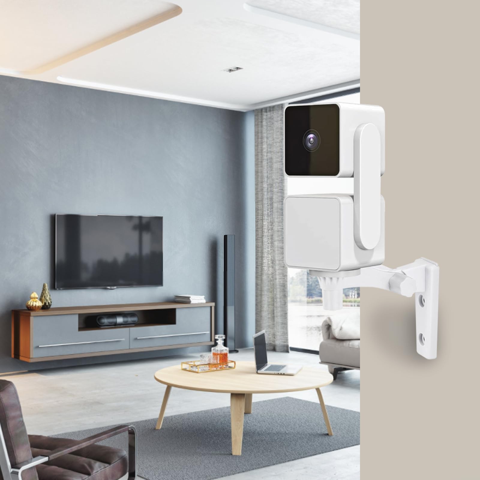 VIIVRIA 2-Pack Wall Mount, Specially Designed for Wyze Cam Pan V3, 180° white