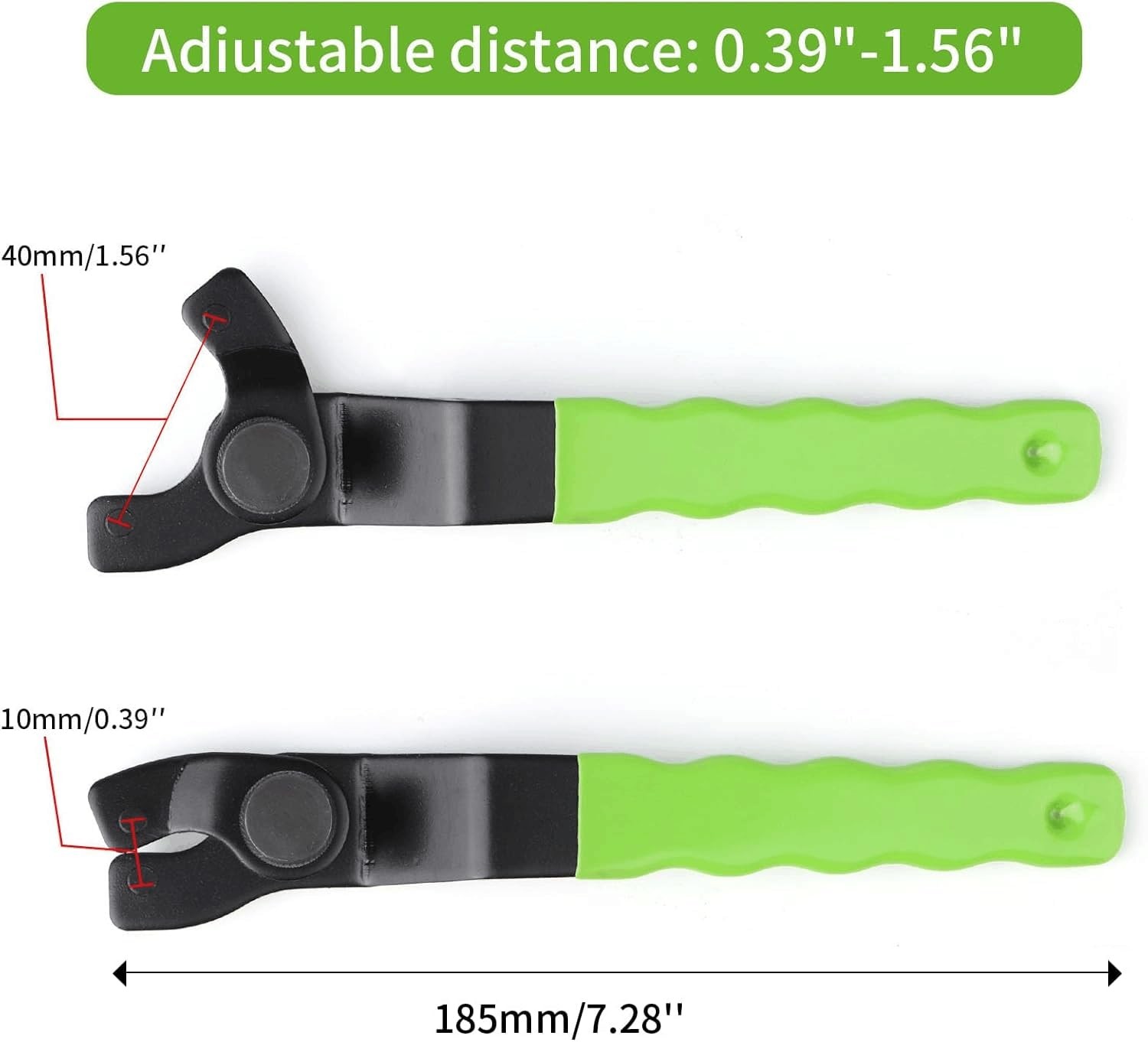 Llave de pasador universal ajustable para amoladora angular