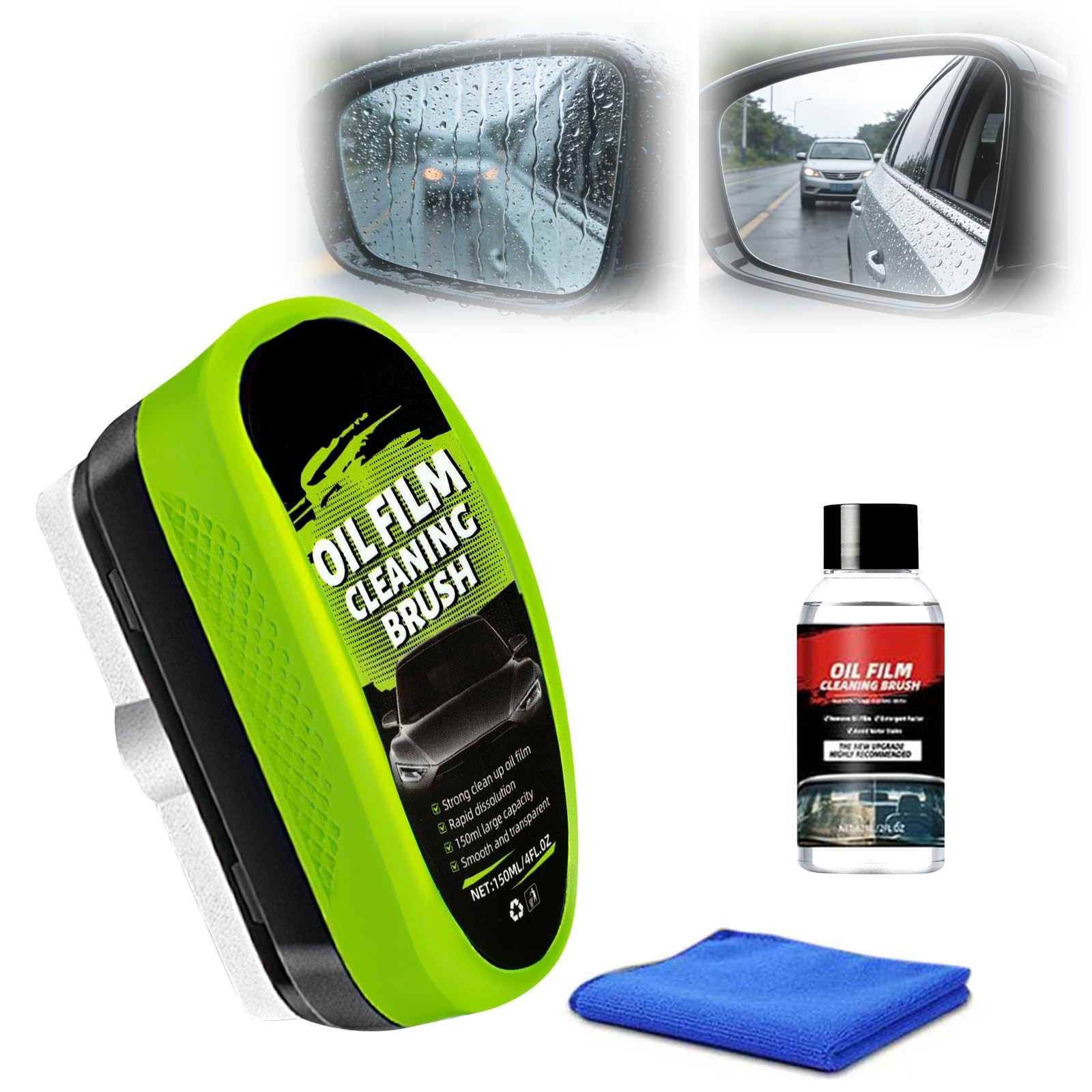 YeyiLidu Automotive Oil Film Cleaning Brush,Car Glass 1 Count (Pack of 1)