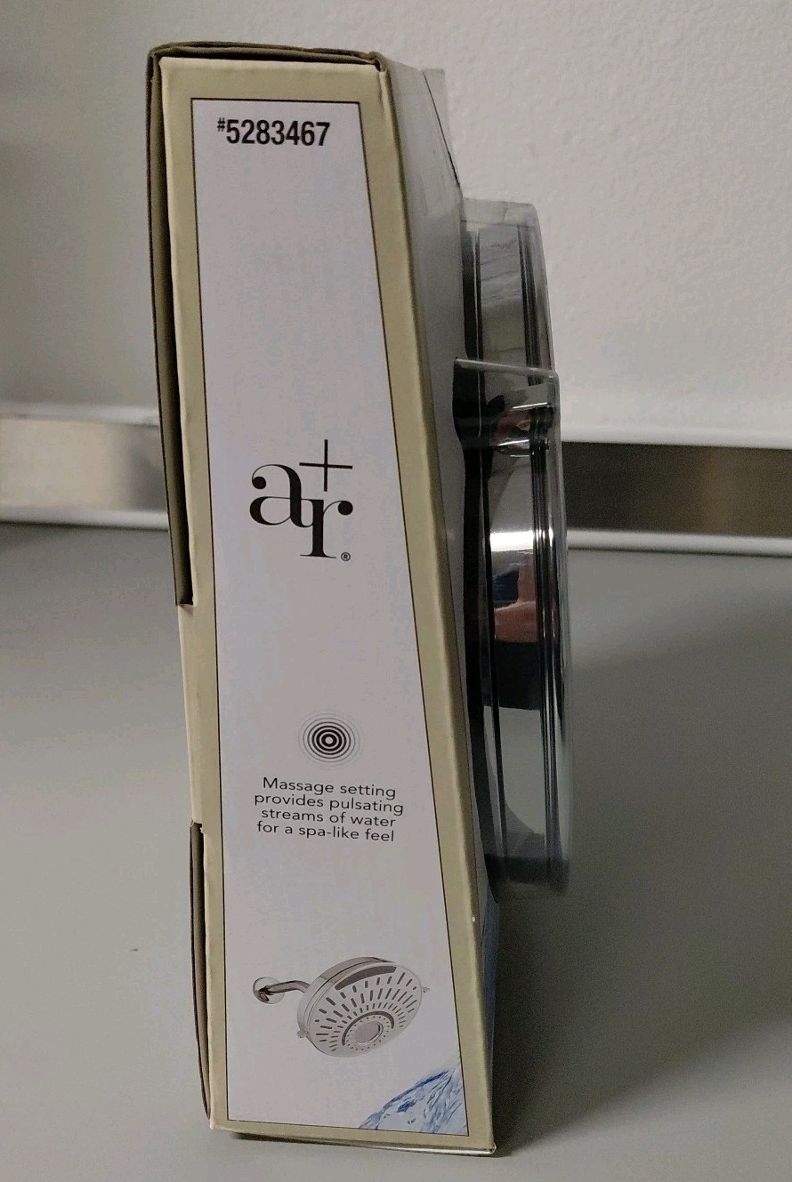Allen + Roth Nottingham Chrome 8in Waterfall Round Showerhead