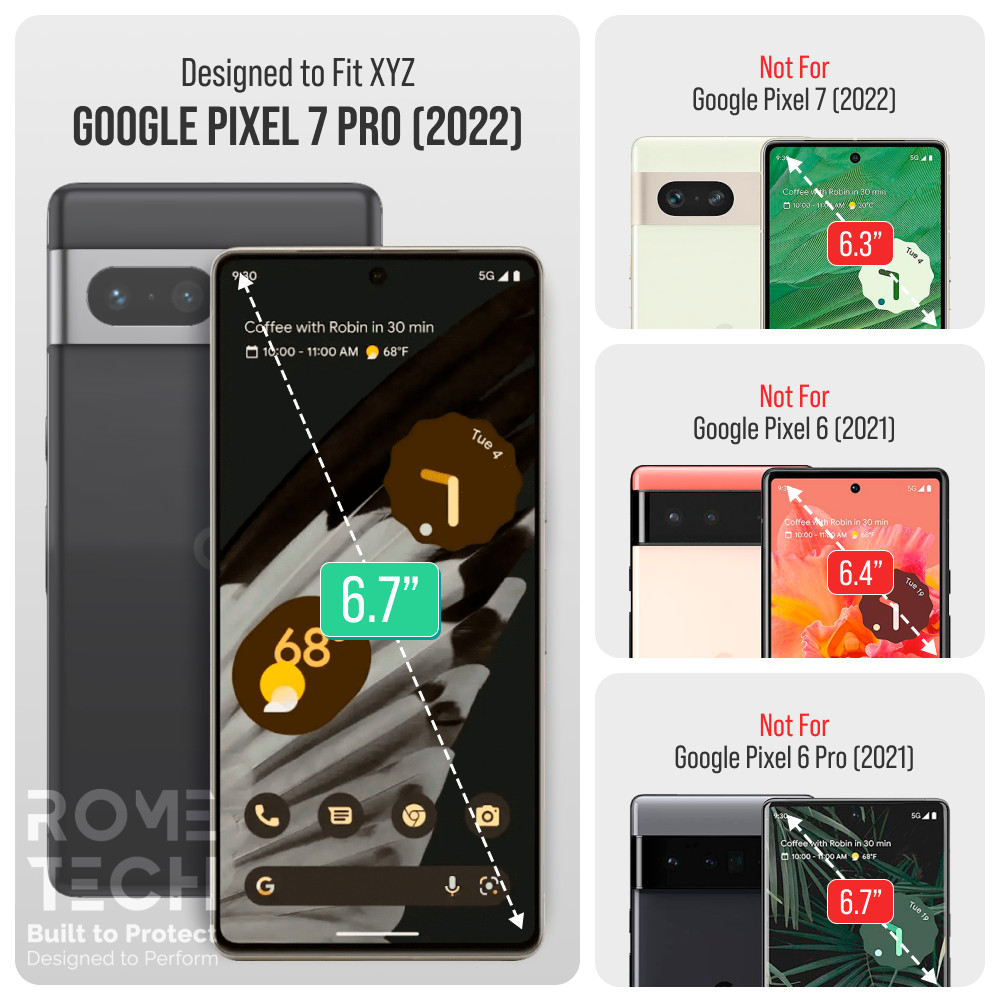 For Google Pixel 7 Pro Tempered Glass Screen Protector (3 Per Pack)
