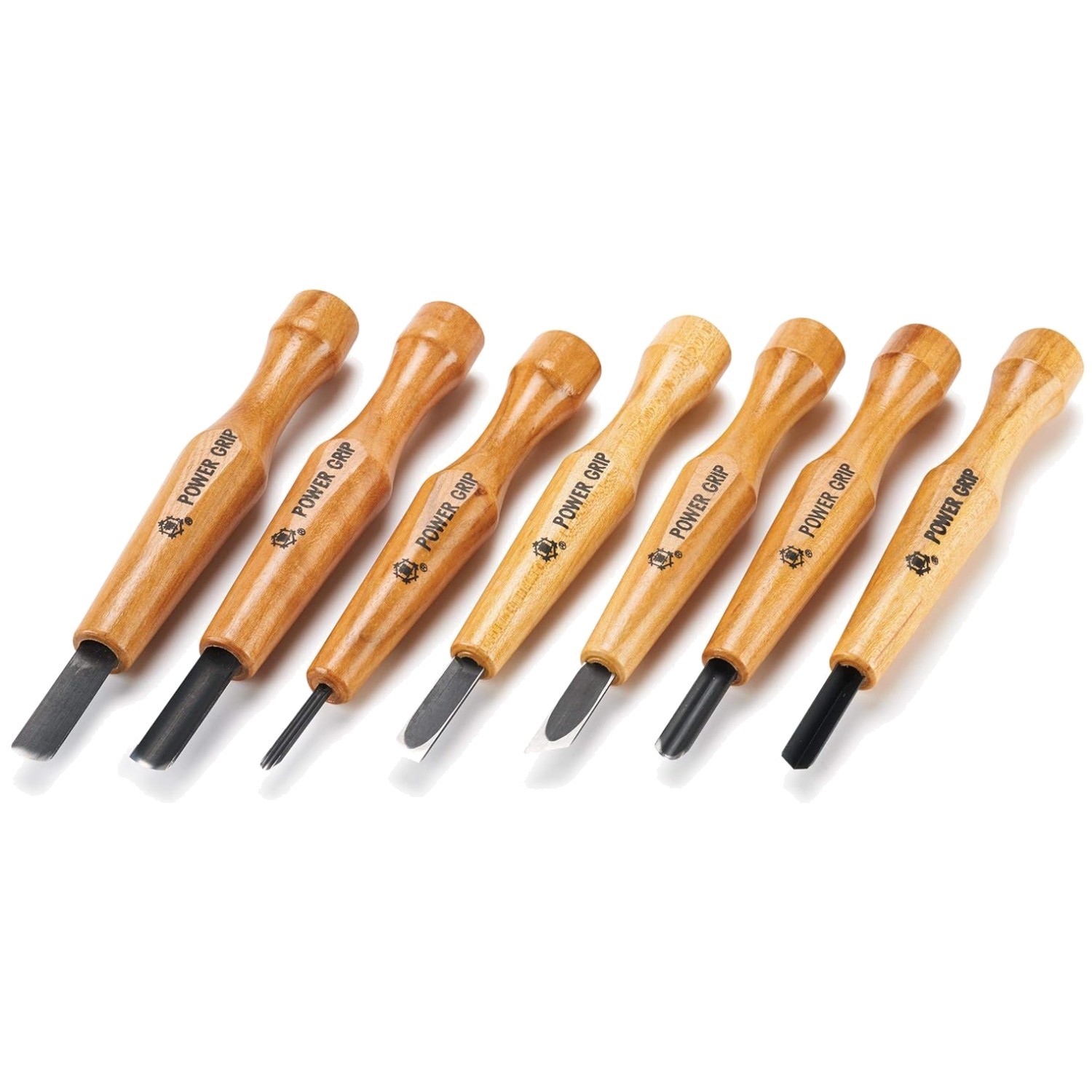 Japanese 7-Piece Power Grip Carving Tools Set - Ultimate Precision for Artisans