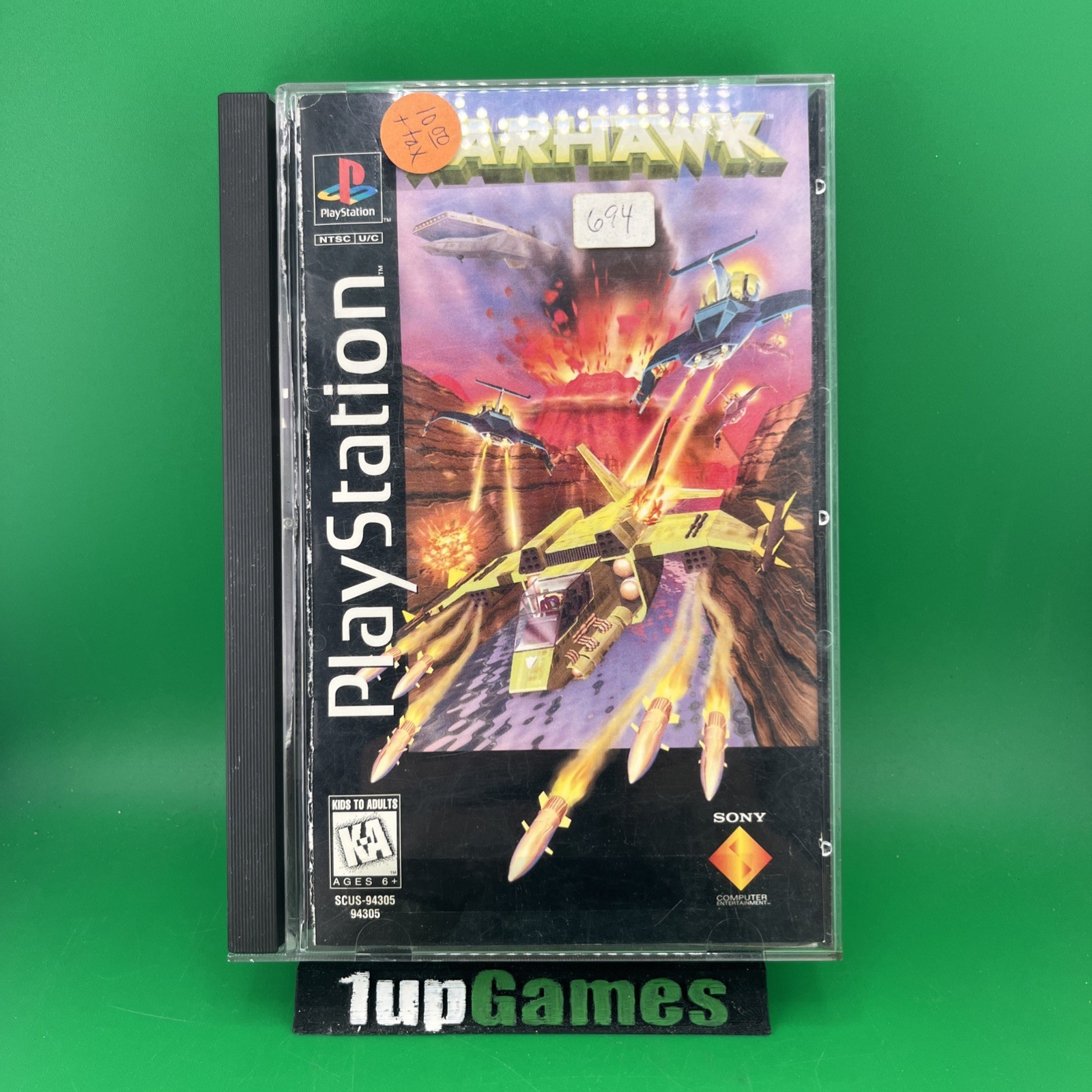 WarHawk (Sony PlayStation 1, 1995) CASE& Manuel  ONLY (T14)