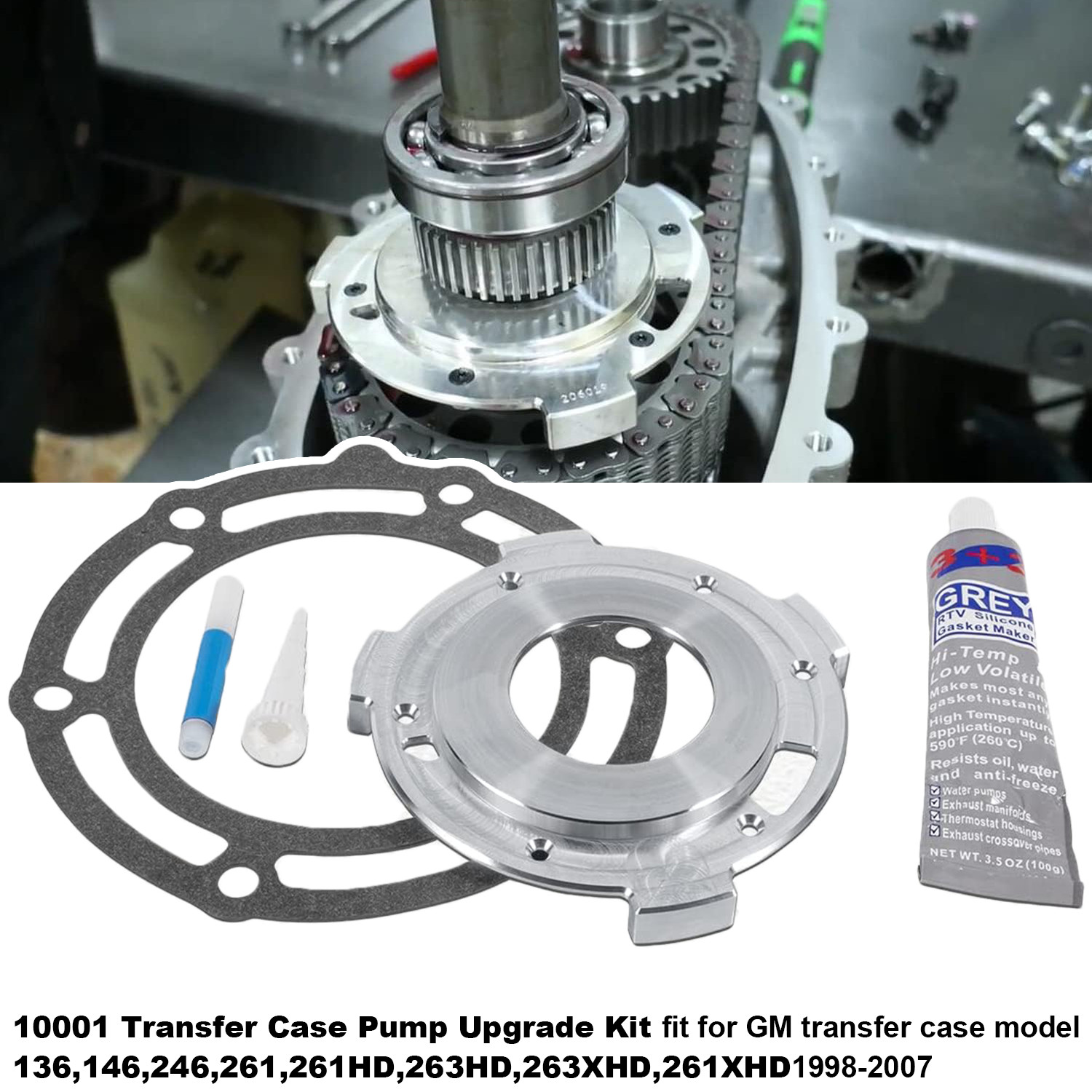 10001 Automotive Transfer Case Pump Upgrade Kit For 1998-2007 GM NP263XHD 261XHD