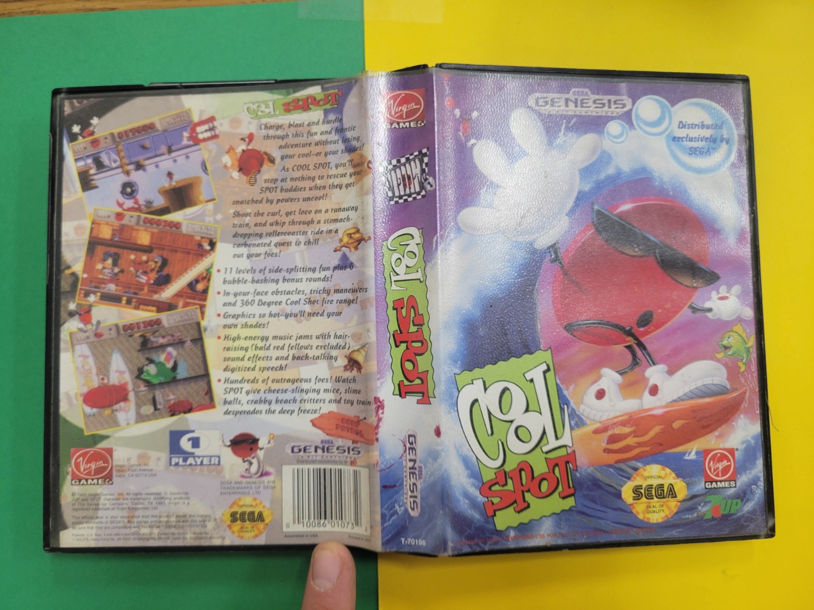 Cool Spot (Sega Genesis, 1993) Case Only