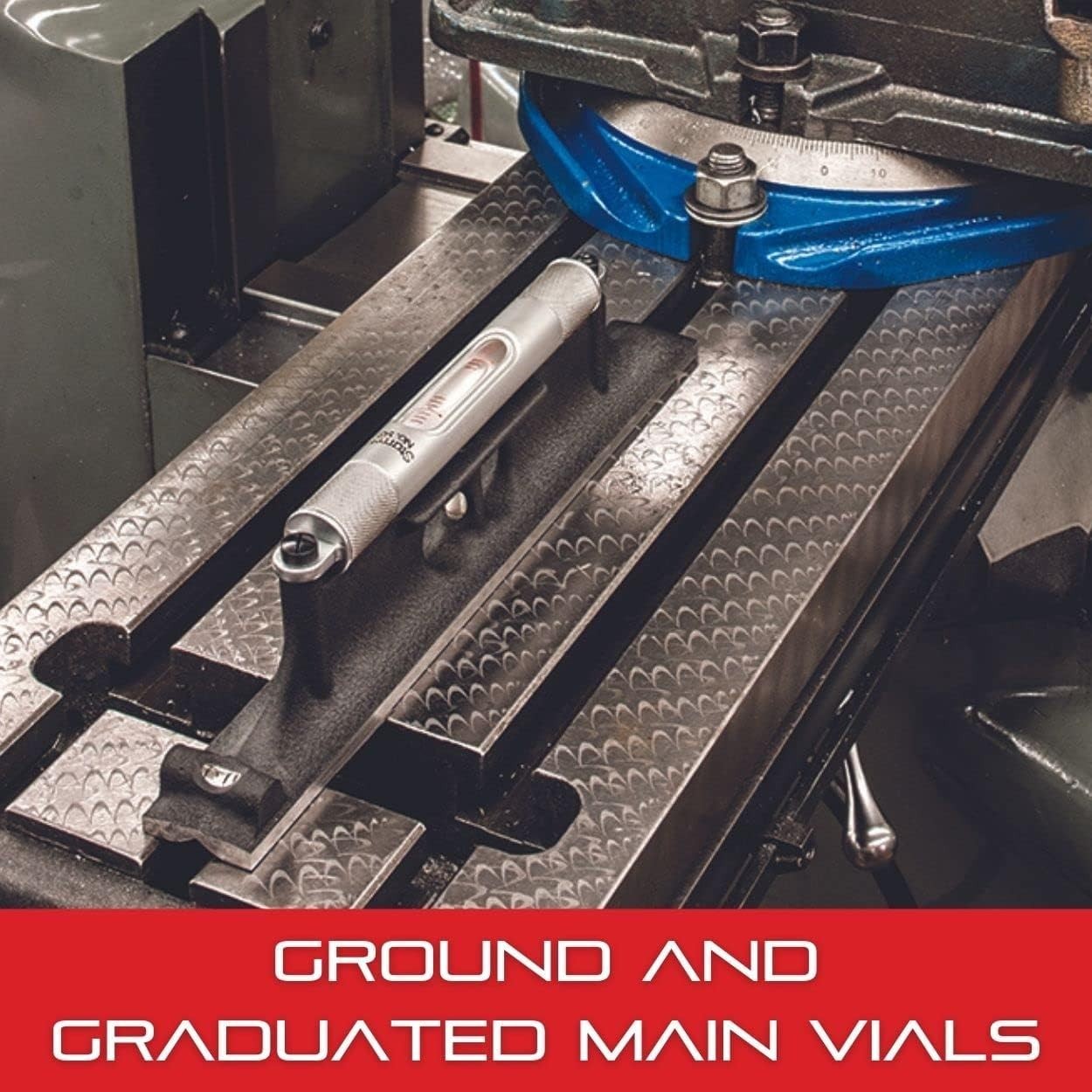 Machinists' Level with Ground Main and Cross Vial - Designed for Machine Sho...