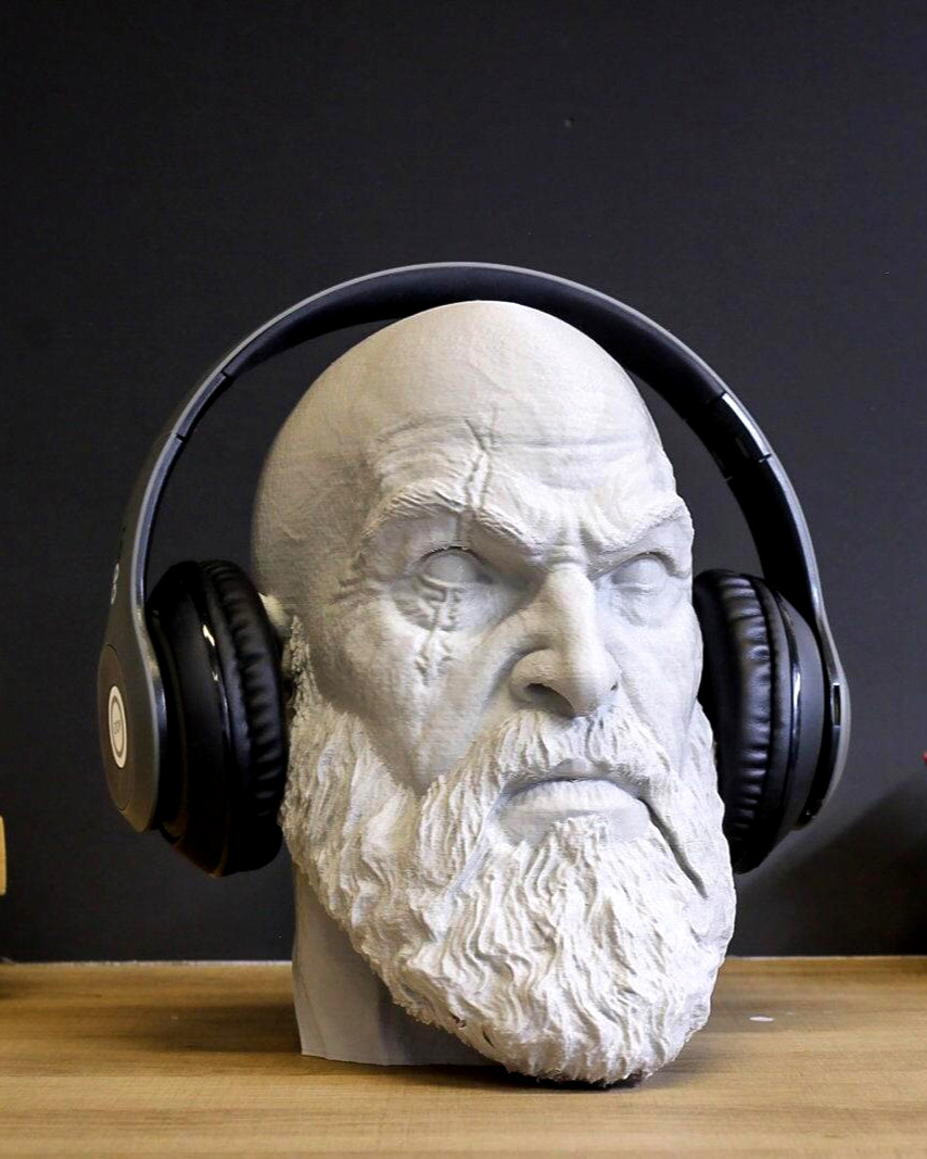 Kratos Headphone Stand | Gaming Headphone Holder | Gift for Gamer - Gift for Dad