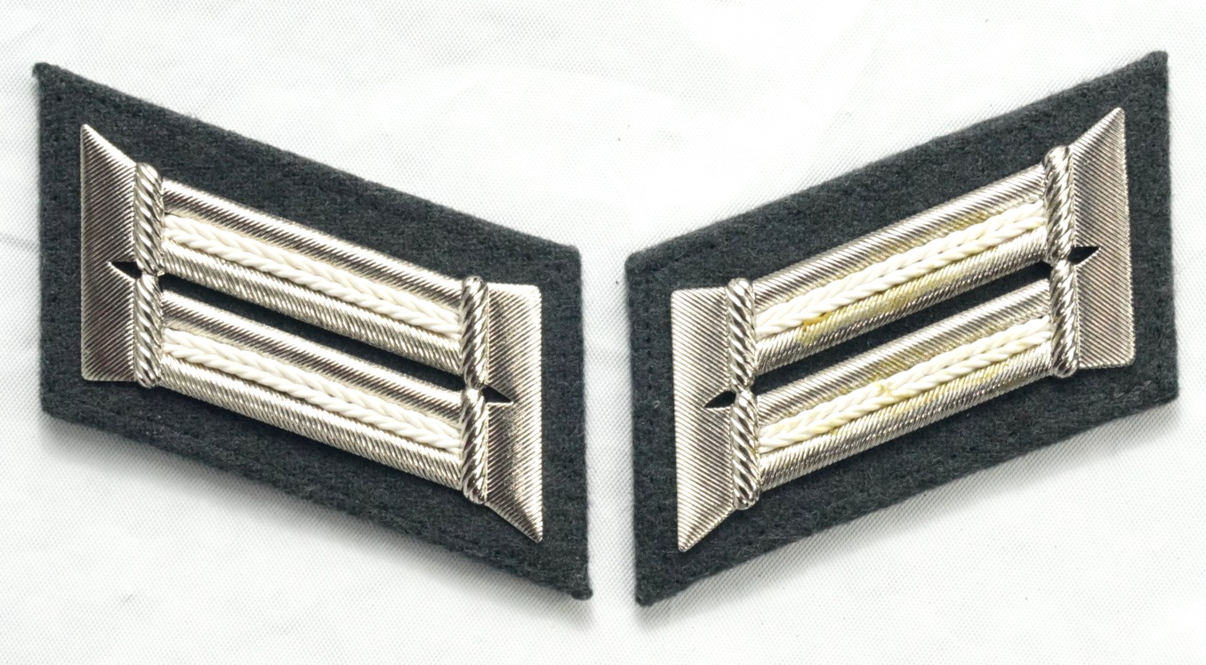 East German Officer Visor Cap Device + Collar tabs combo