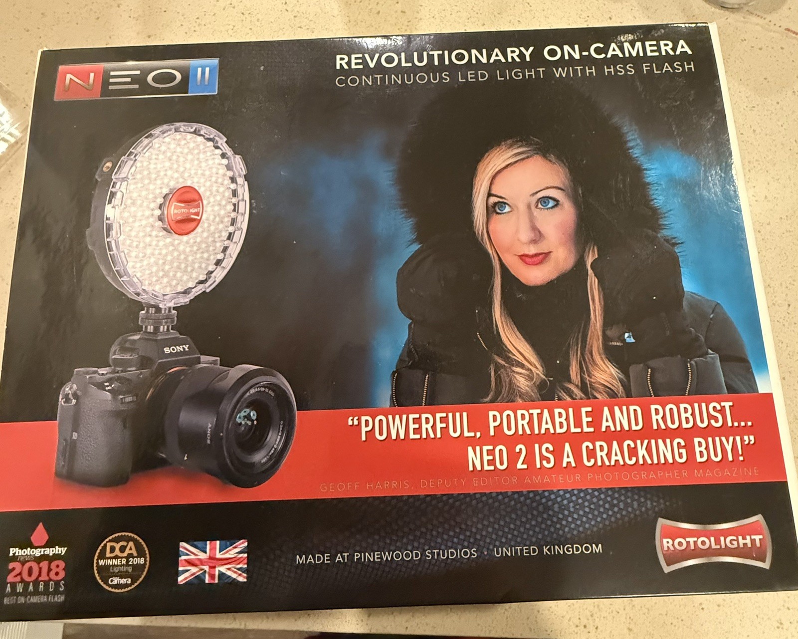 ROTOLIGHT NEO 2 On-Camera Continuous LED Light w/ HSS Flash NEO-II NEW IN BOX