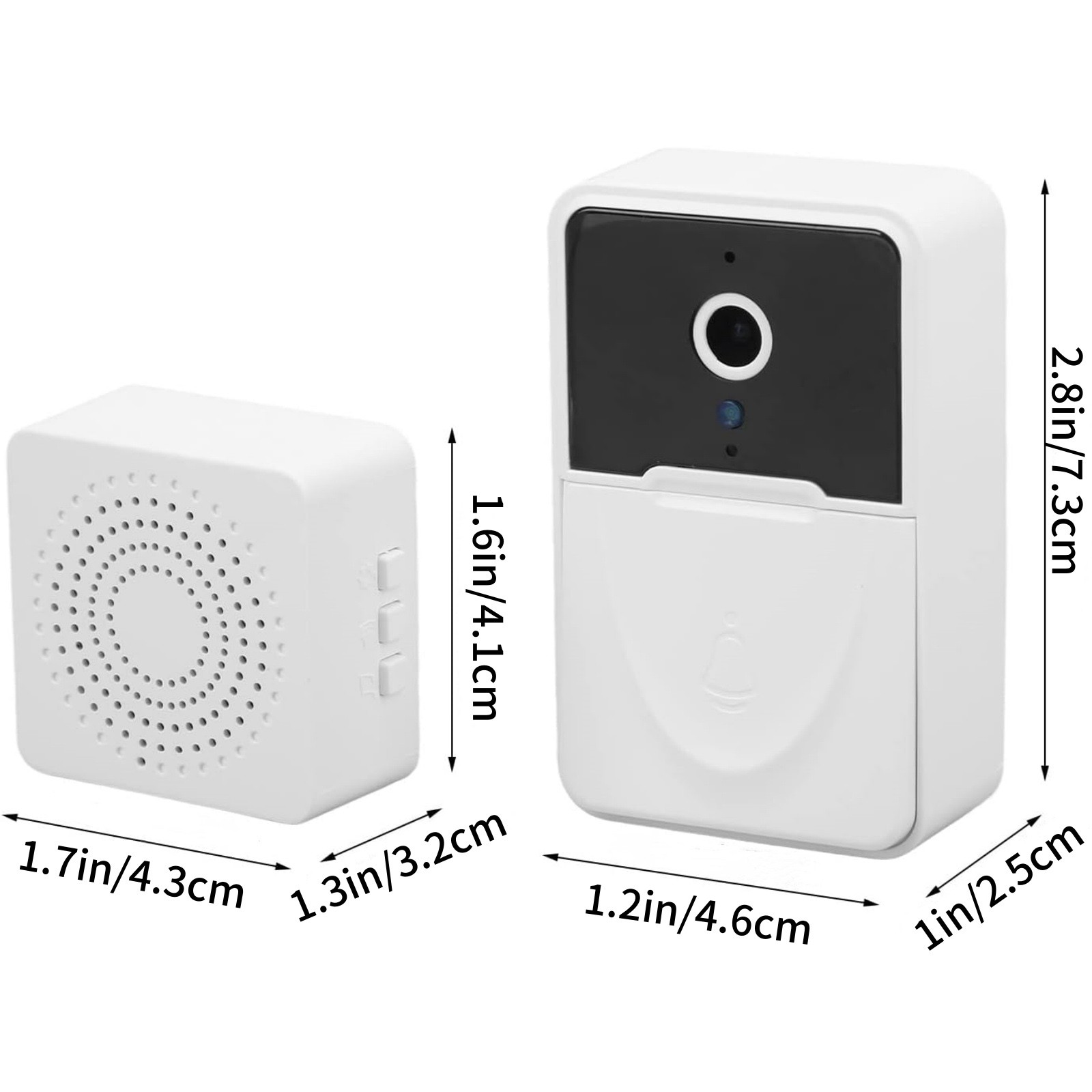 WiFi Security Doorbell Camera Wireless Video Intercom Night Vision HD System