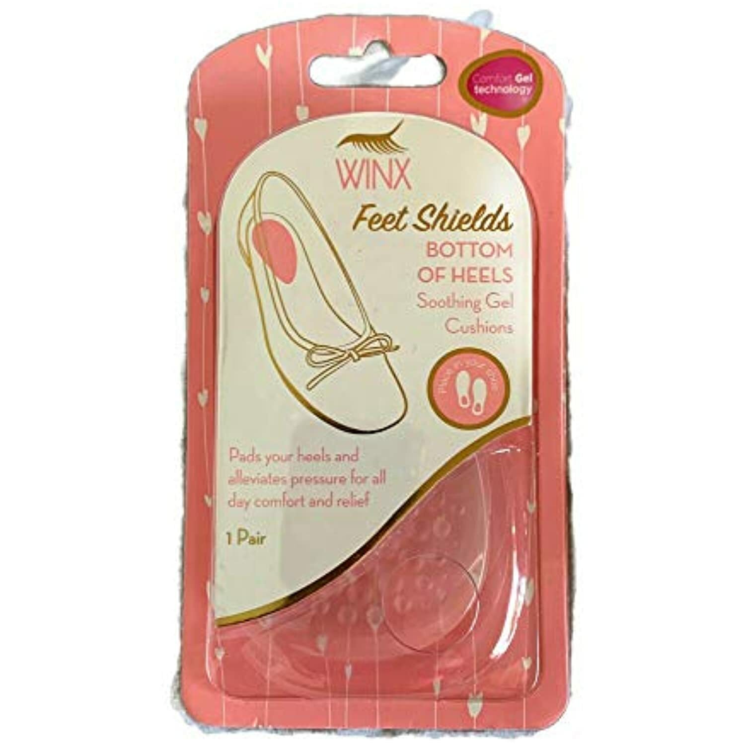 Winx Feet Shields for Bottom of Heels, Soothing Gel Cushion Inserts Pad Your