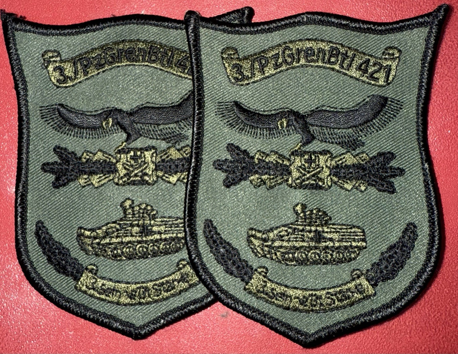1980s - GWOT Era German Army 3./PzGrenBU421 Tank Division Patch (AD)