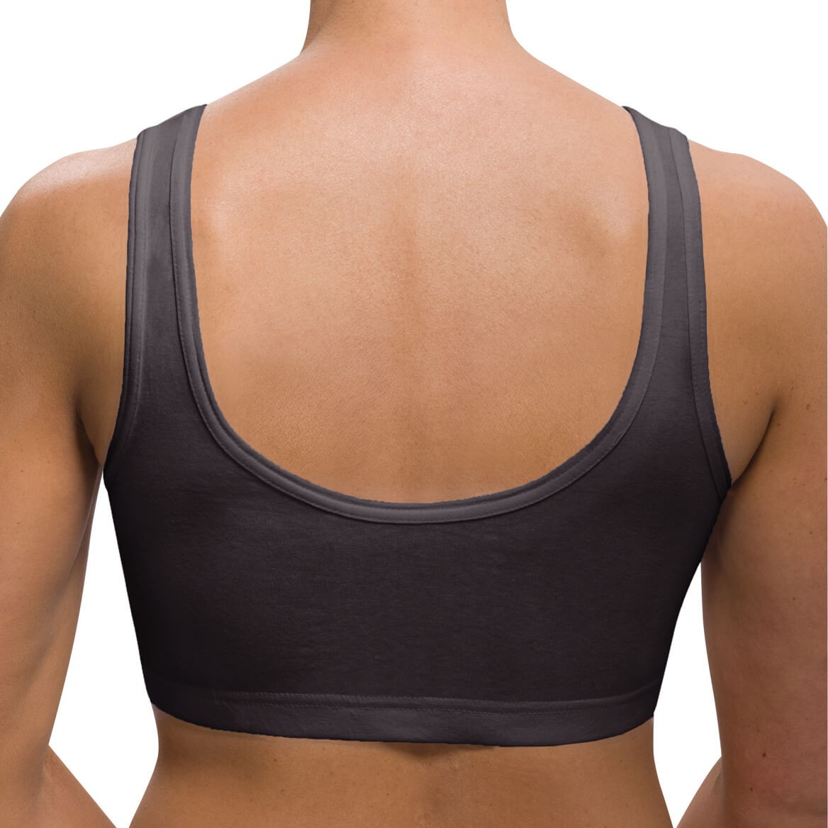 Snap Front Seamless Bra with Ultra-Wide Straps