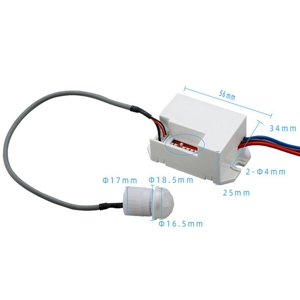 Reliable Electric Relay Body Motion Sensor for Lamp Control Easy Installation