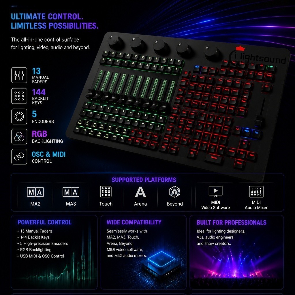 Professional M3 dmx controller onpc command wing 3 w/bag for stage dj club light