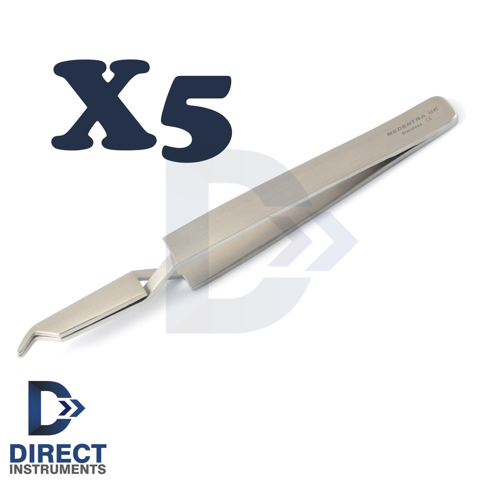X5 Dental Bracket Holding Tweezer Orthodontic Reverse Action Direct Bonding Tool