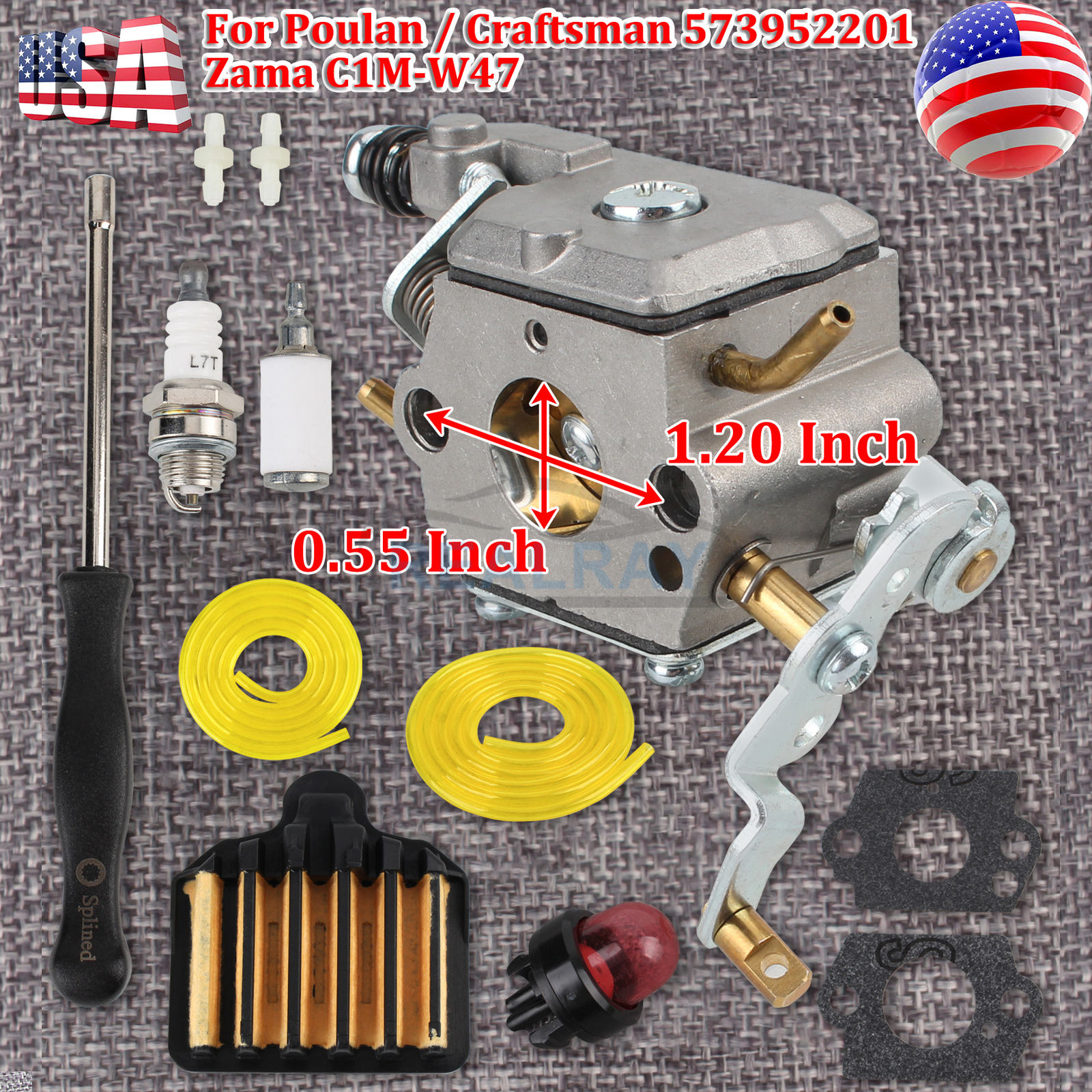 Carburetor Carb For Craftsman 358.350980 358.350981 358.350982 Chainsaw
