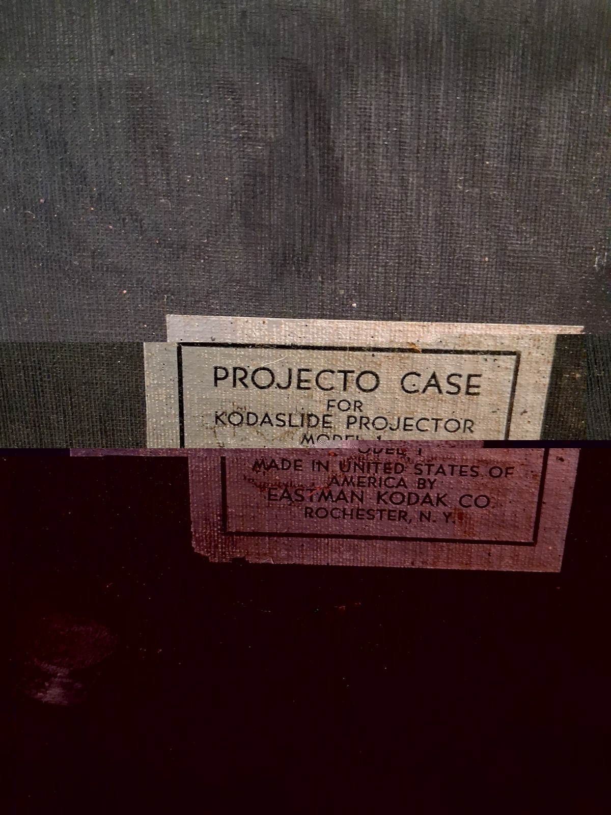 Vintage Kodak Kodaslide Projector Model 1 Original Projecto Case AS IS Untested