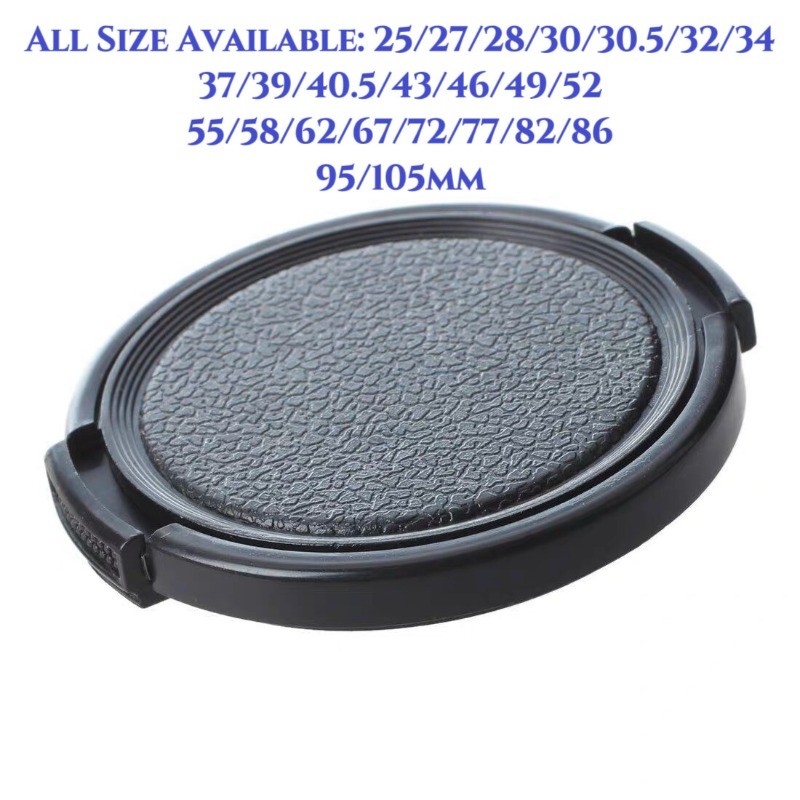 1PC All Sizes Side Pinch Snap-On Front Lens Cap fit for Nikon Fuji Canon Sony
