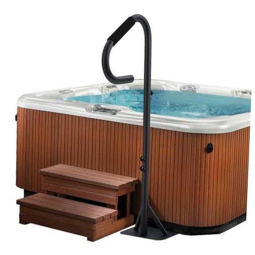 Hot Tub Handrail,360° Rotatable Spa Side Handrail with 35"-57" Adjustable