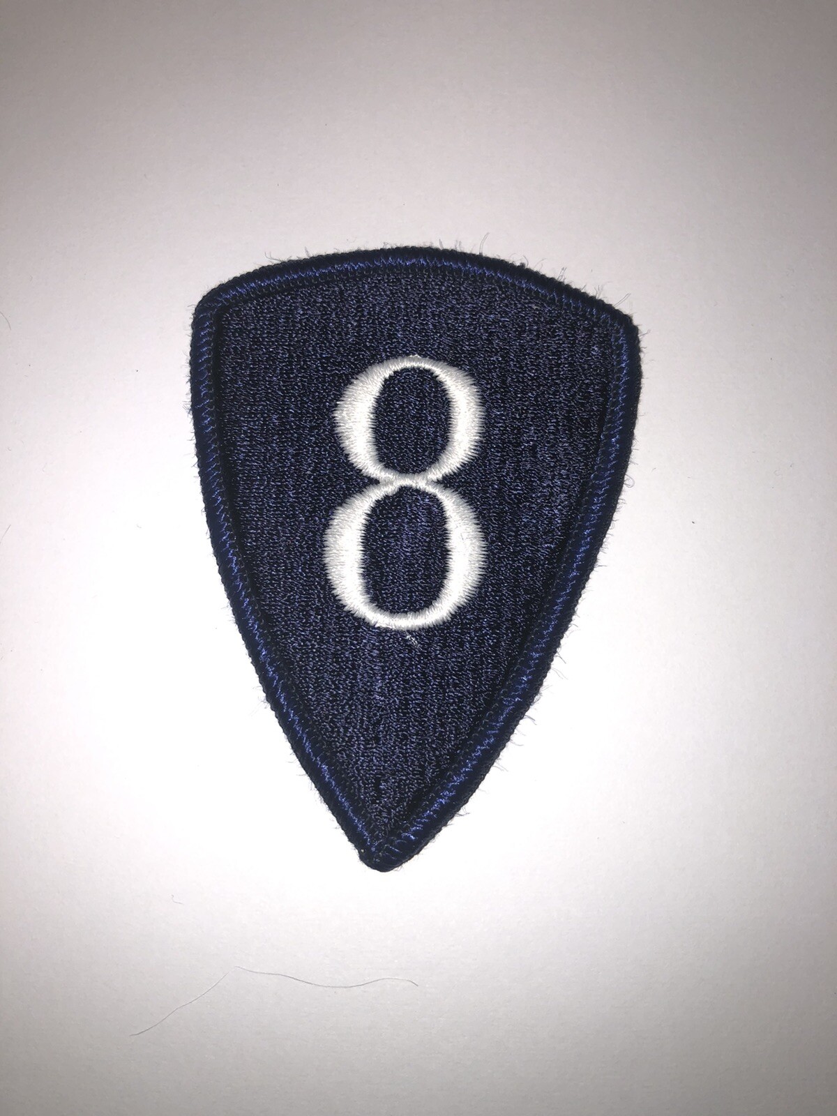 8th Personnel Command (Blue Border) U.S. Army Shoulder Patch Insignia