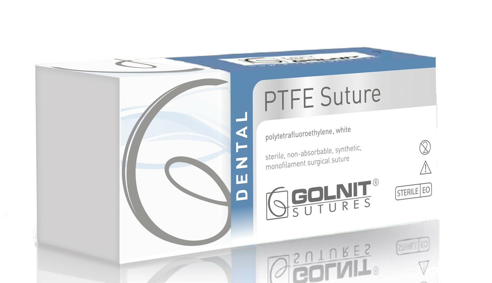 GOLNIT Dental PTFE Suture 3/0 19 Reverse Cutting, Exp. 2028, sterile, 12pcs/box
