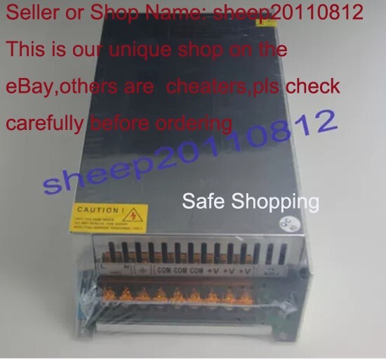 AC100-120V to 73VDC 14A 1000W Output Switching Power Supply CNC WITH CE