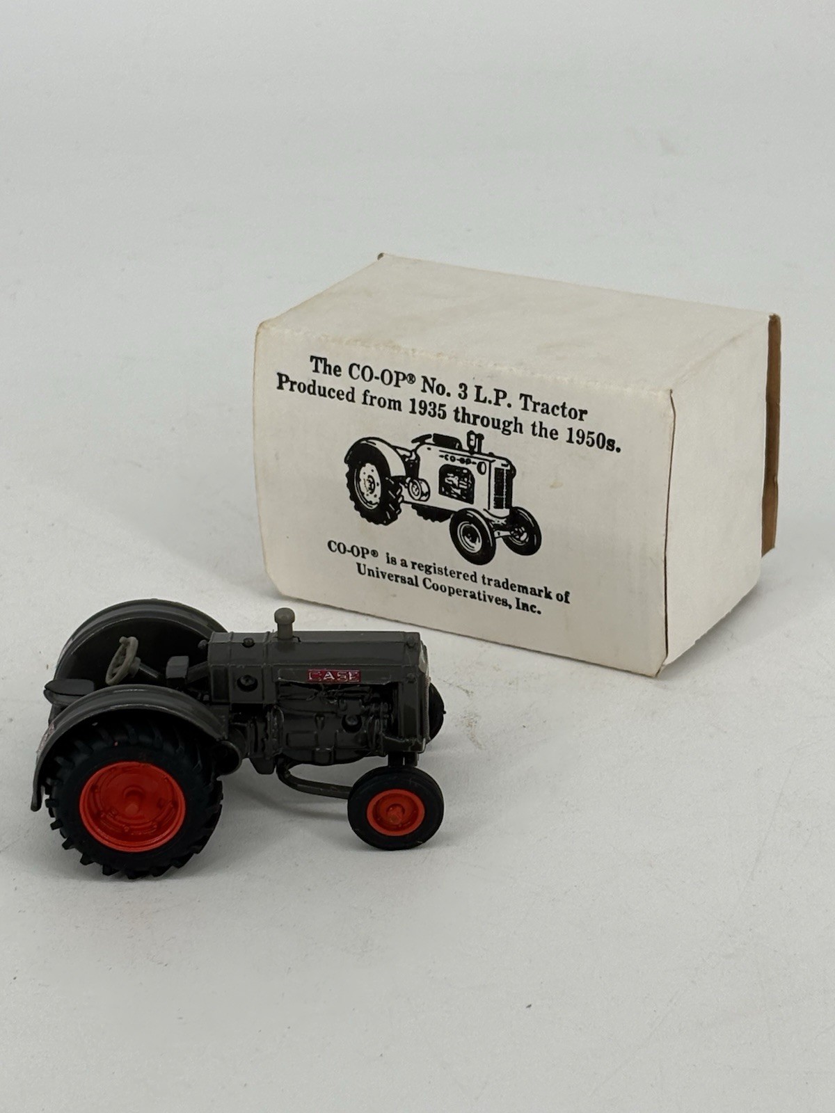 Co-Op No. 3 L.P. Tractor 1/64 in Grey with Original Box