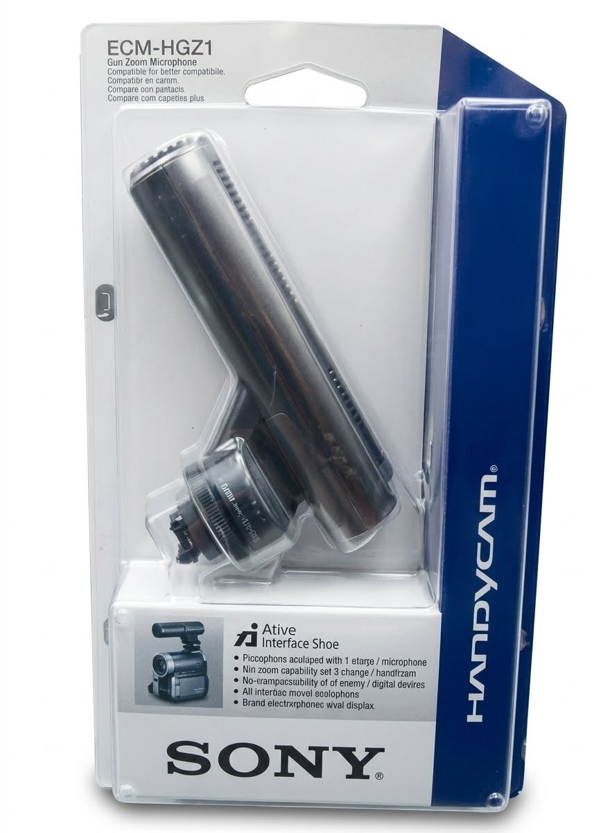 SONY ECM-HGZ1 Microphone Handycam Attachment Gun Zoom for Camcorder Video Camera